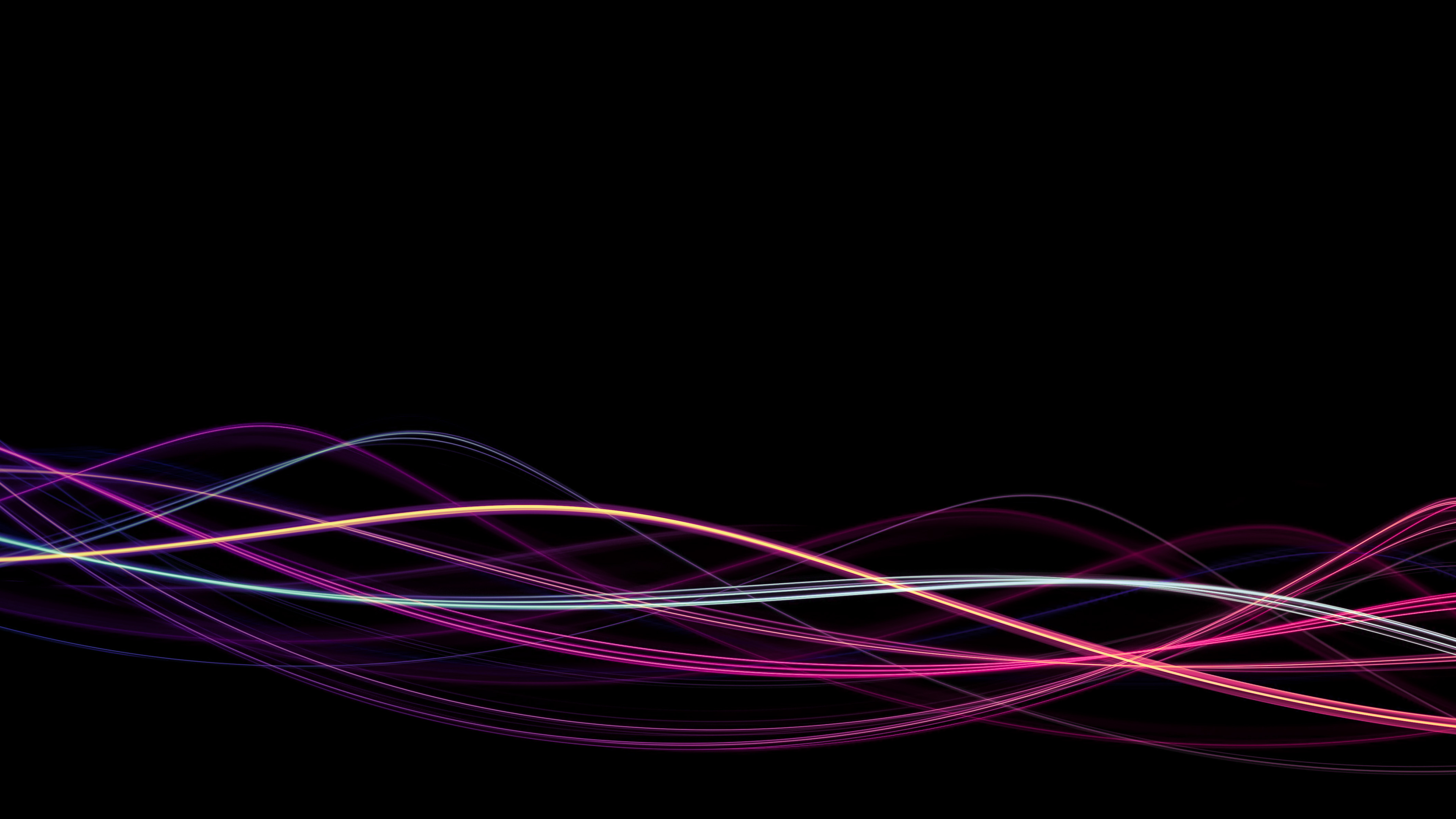 Wallpaper Pink and White Light Streaks, 4K Ultra HD Background ...