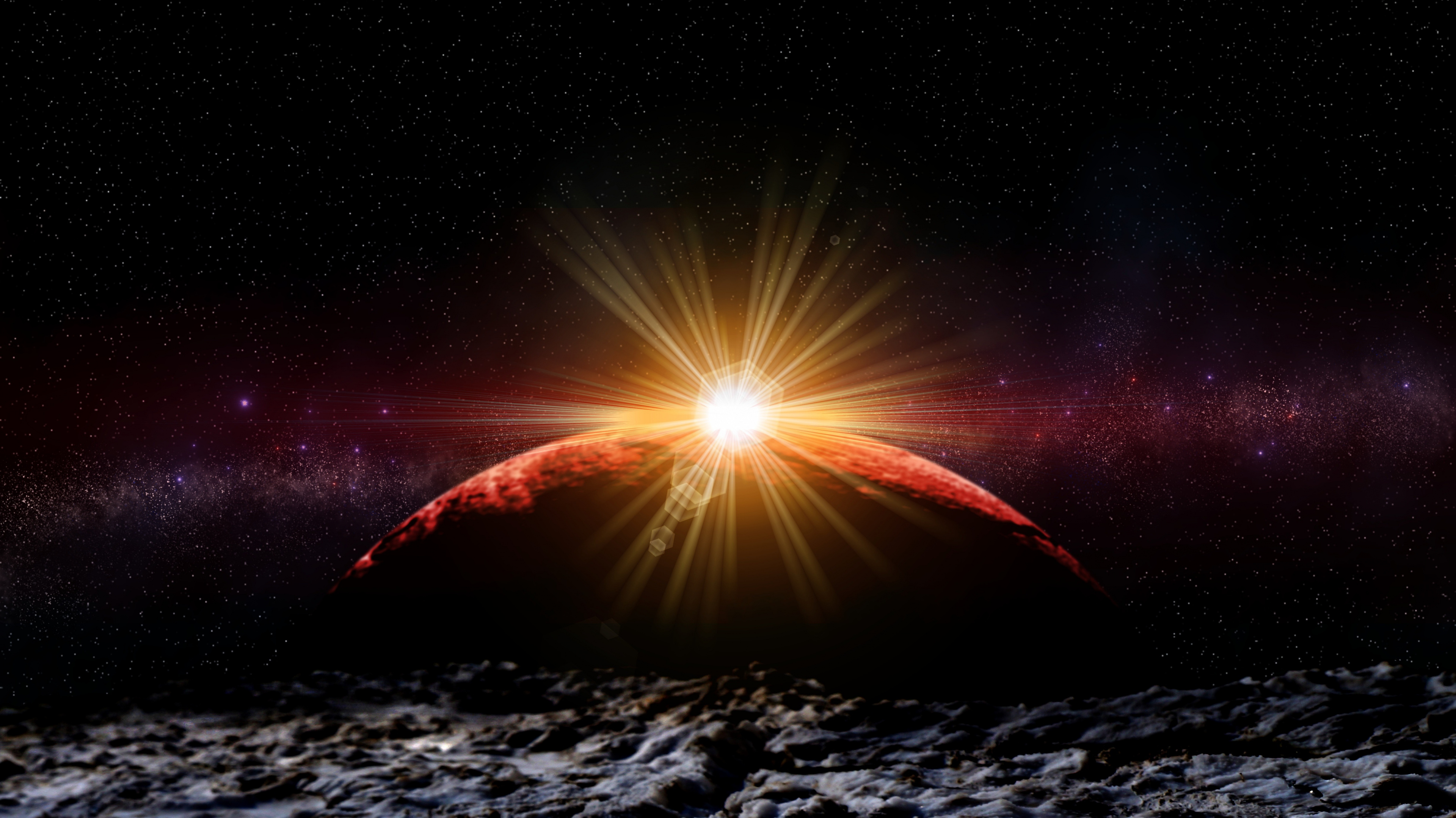 {宇宙, 这个星球, 性质, 气氛, 光 4K Ultra HD 壁纸,3840x2160 空间 图片,桌面背景和图片。