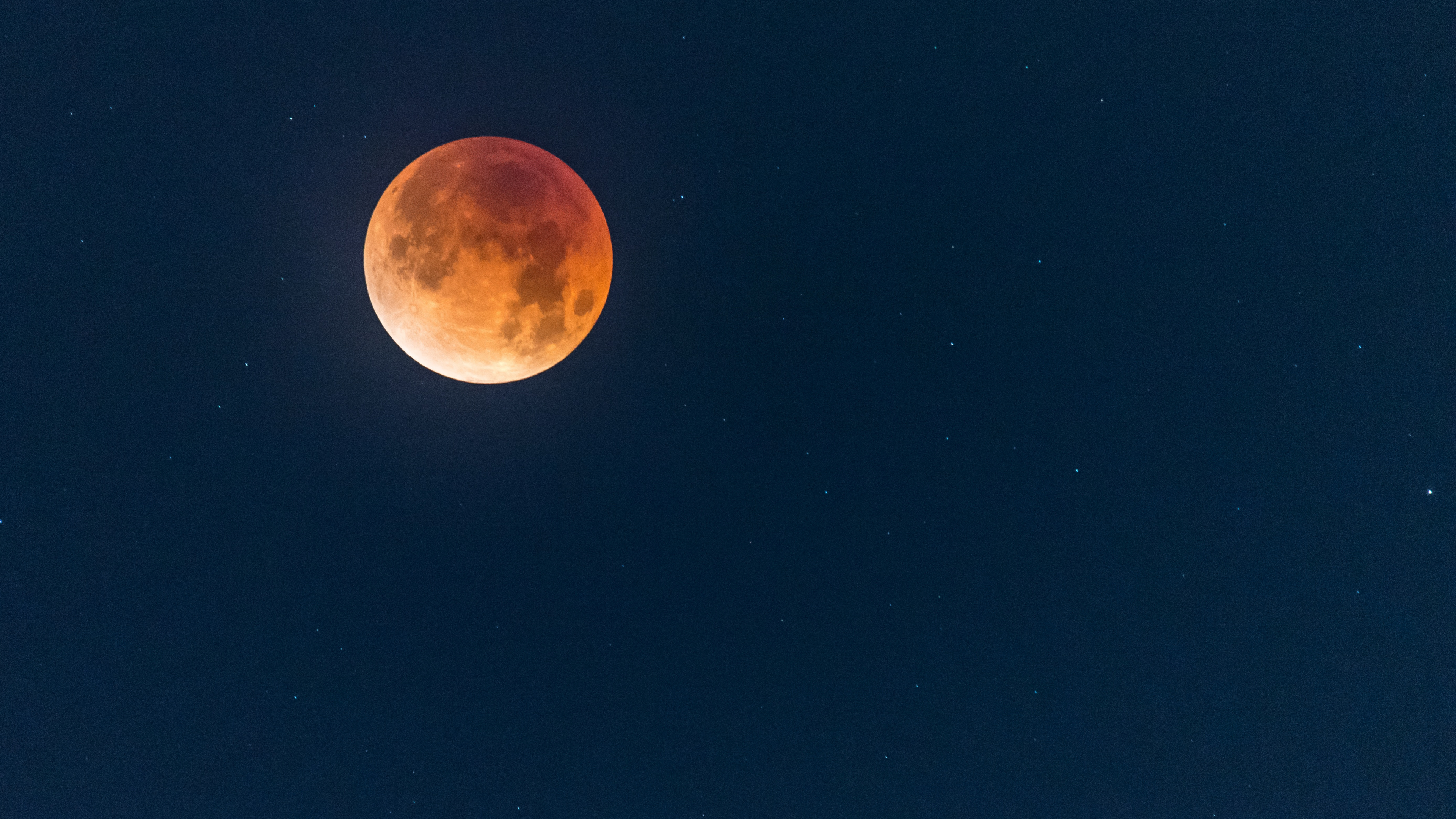 Wallpaper Full Moon in Night Sky, 4K Ultra HD Background - Download ...