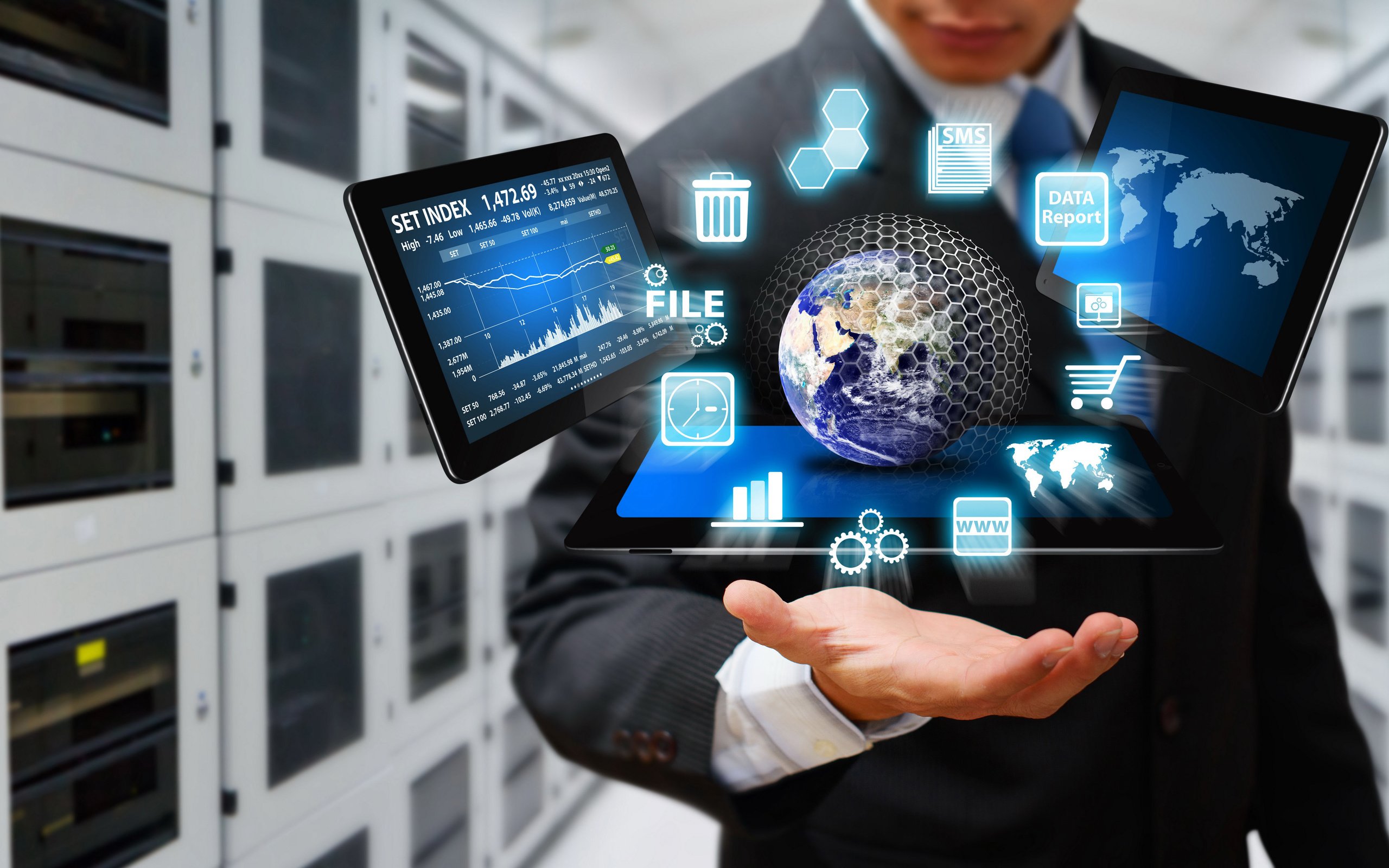 Wallpaper Man in Black Suit Jacket Holding Black Tablet Computer ...
