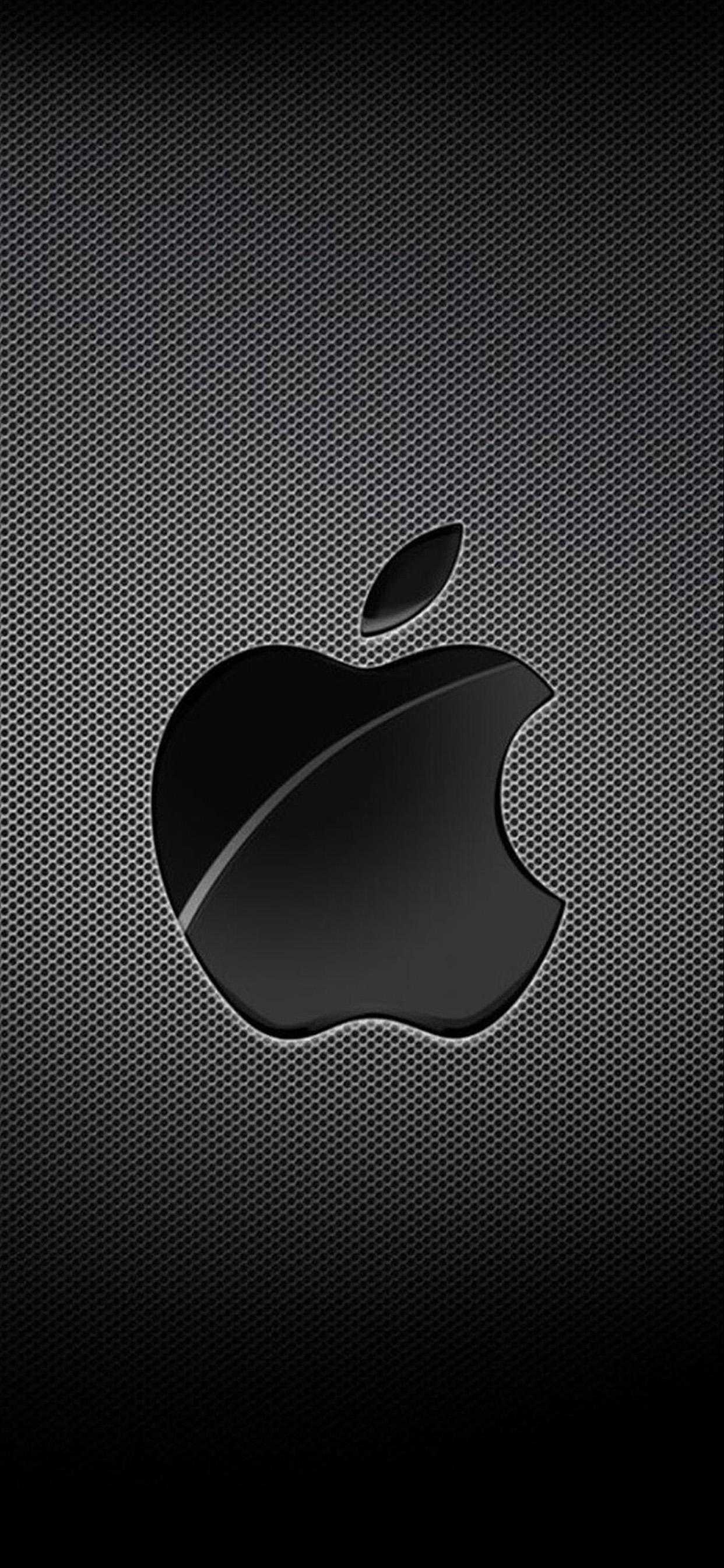 Wallpaper White and Black Apple Logo, Background Download Free Image