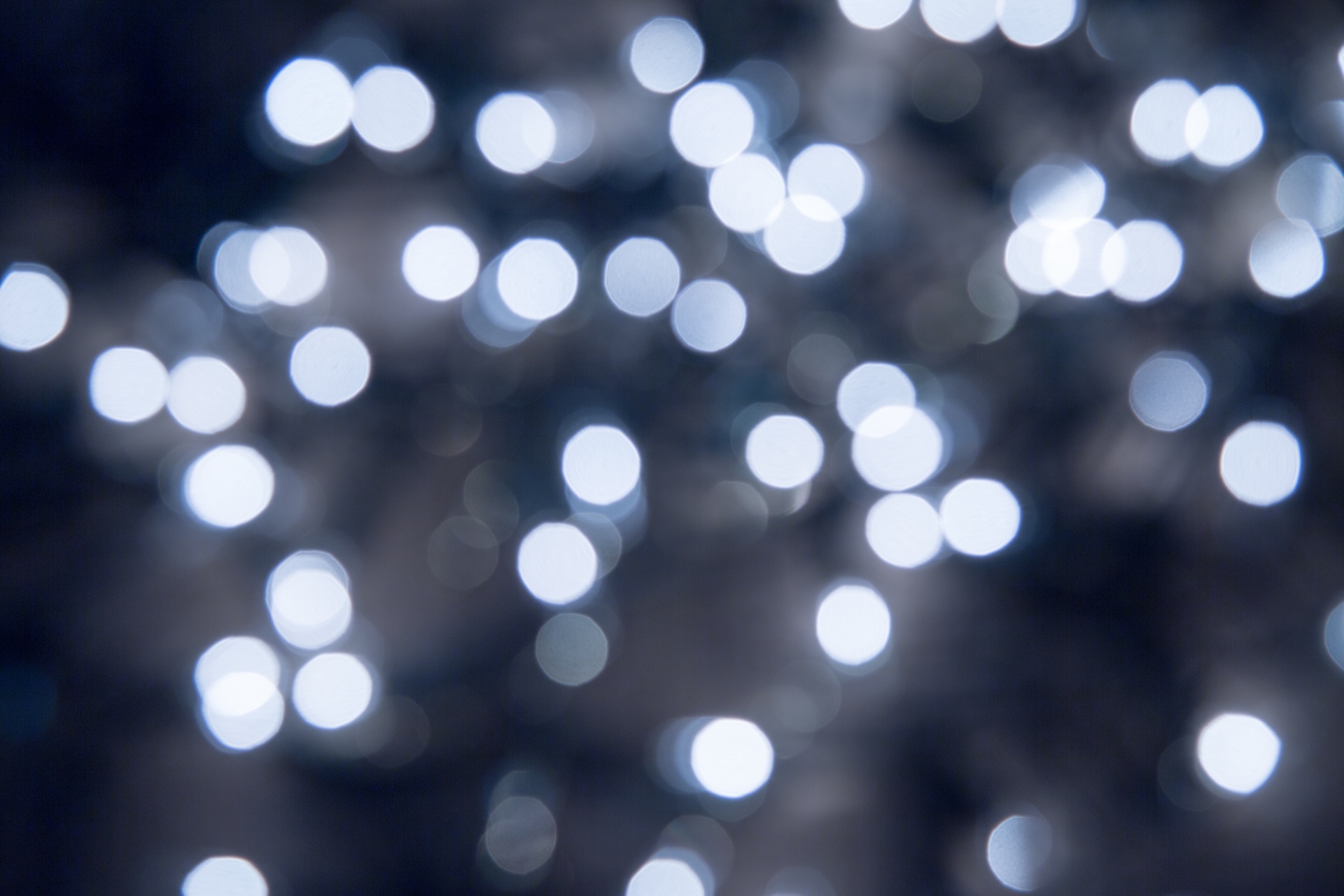 Wallpaper White and Blue Bokeh Lights, Background - Download Free Image