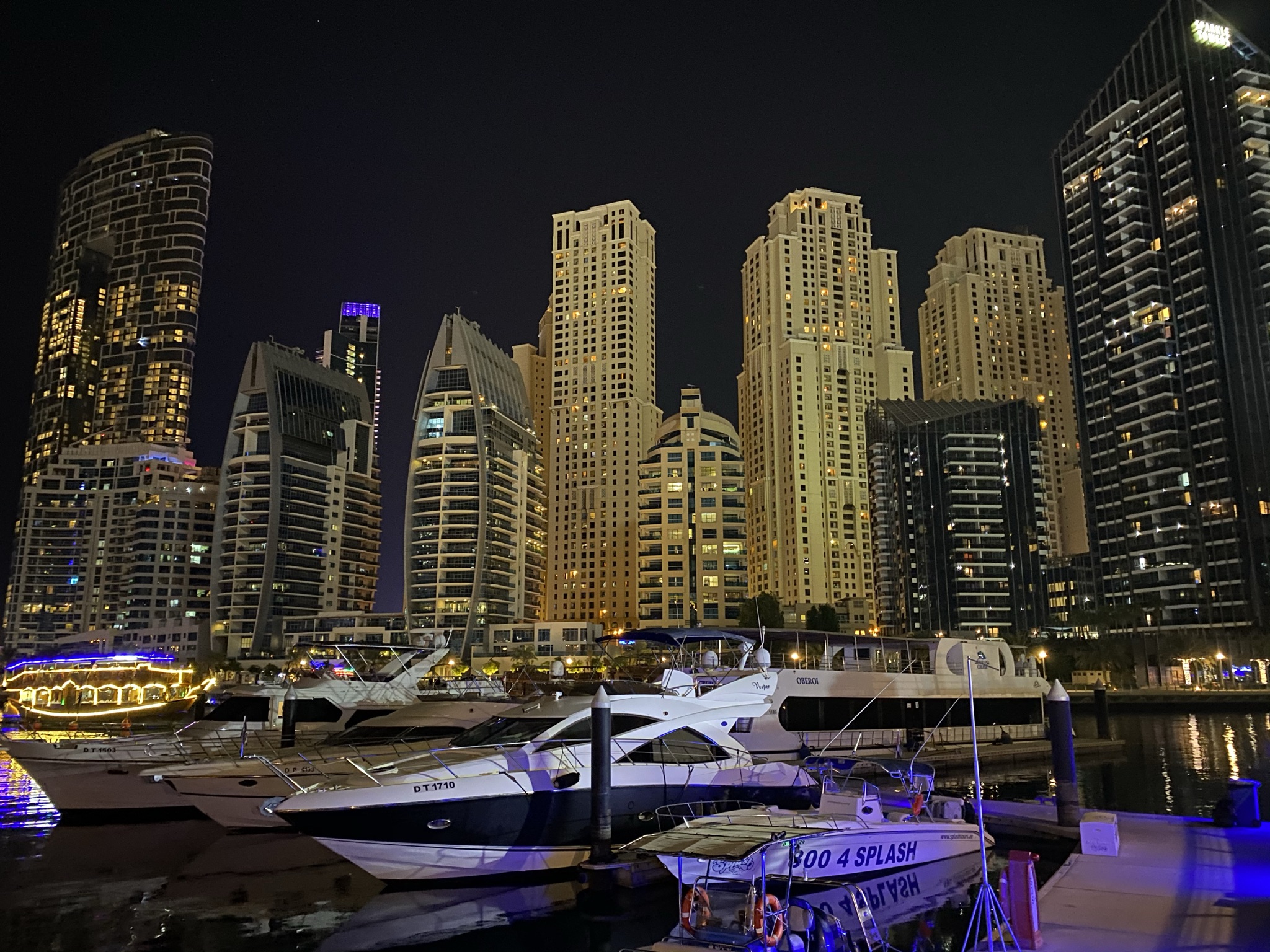 Wallpaper Dubai, Dubai Marina, Cityscape, Skyscraper, Night, Background ...