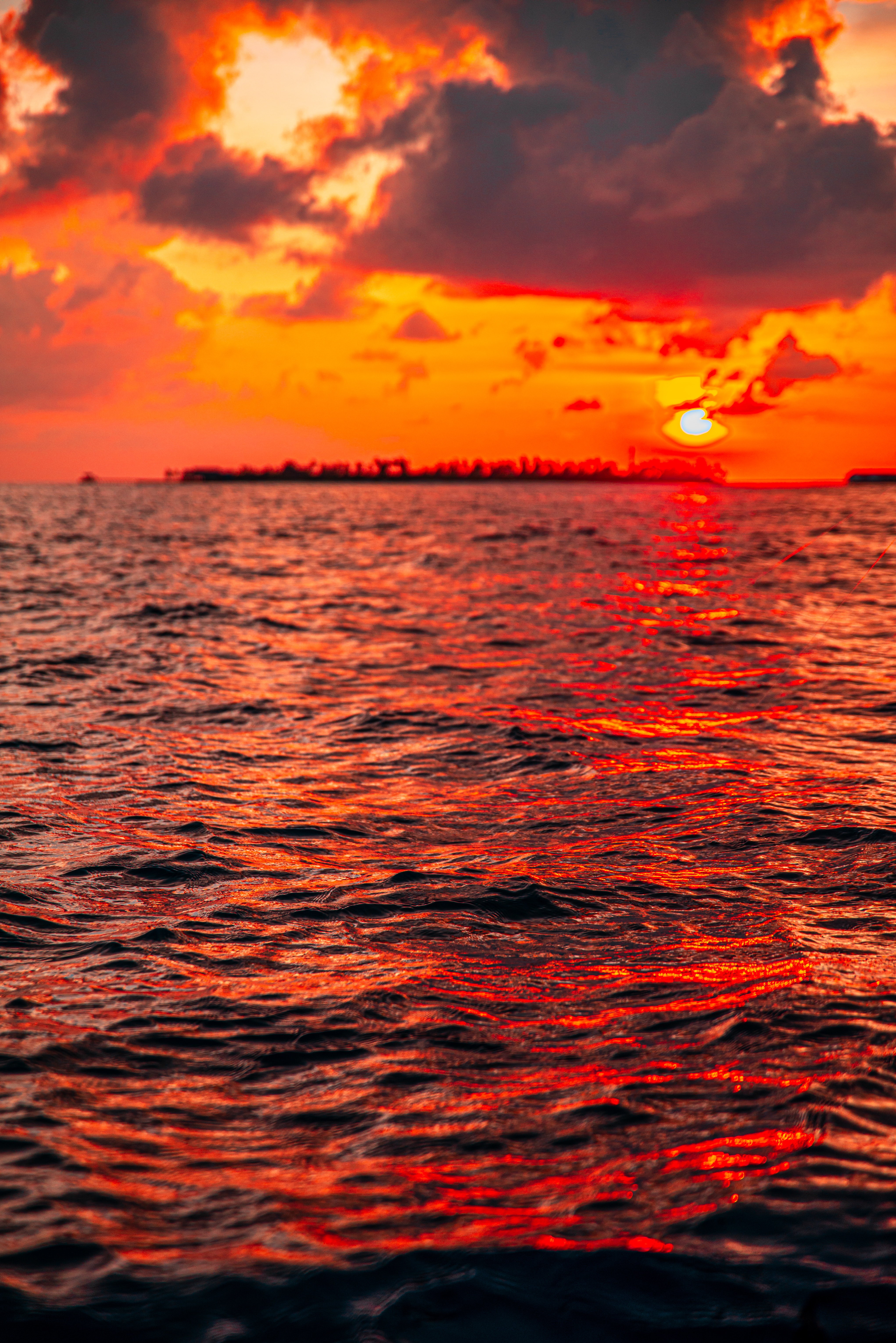 Красный Закат На Море