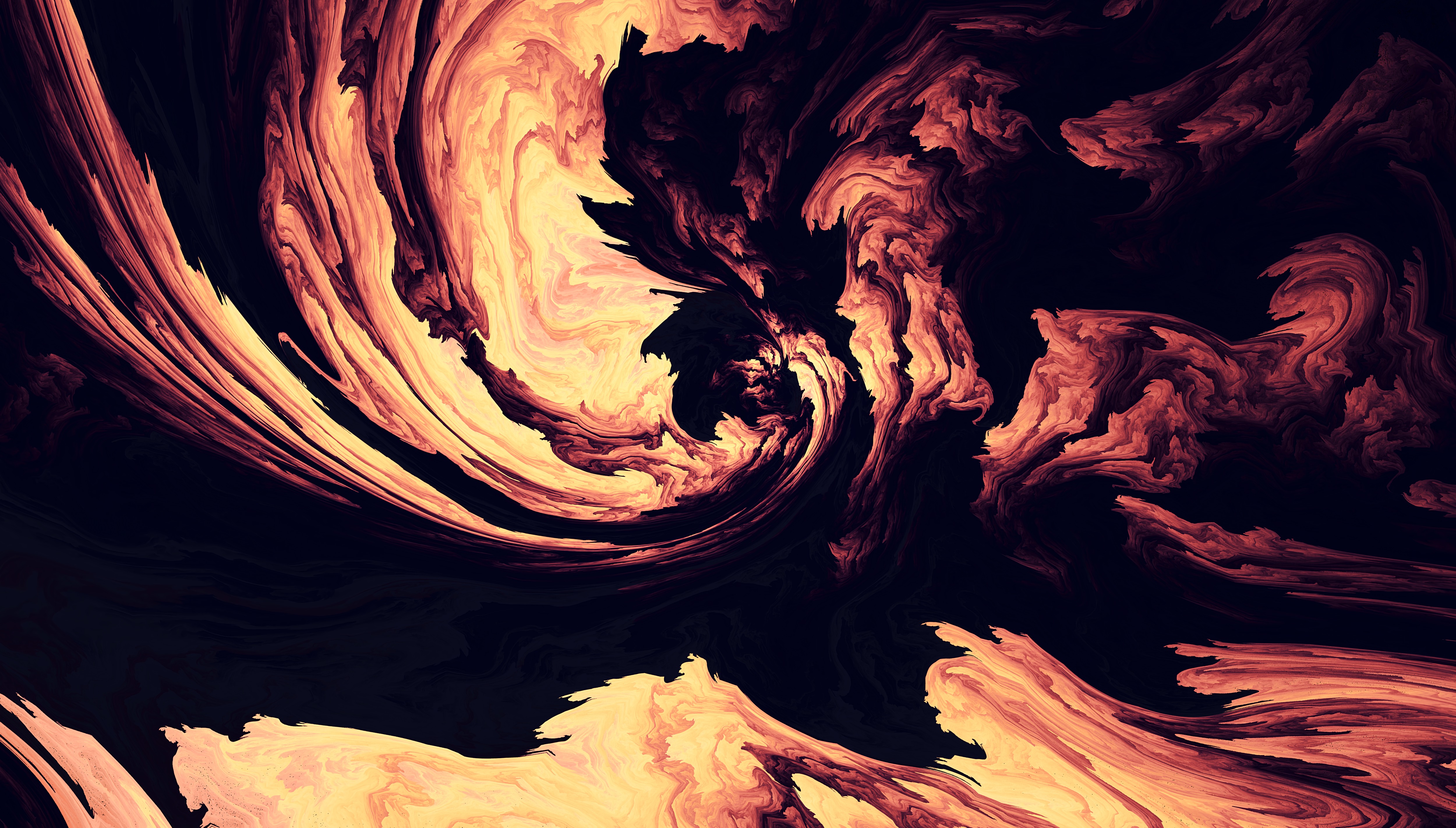 Wallpaper Black and White Abstract Painting, Background - Download Free ...