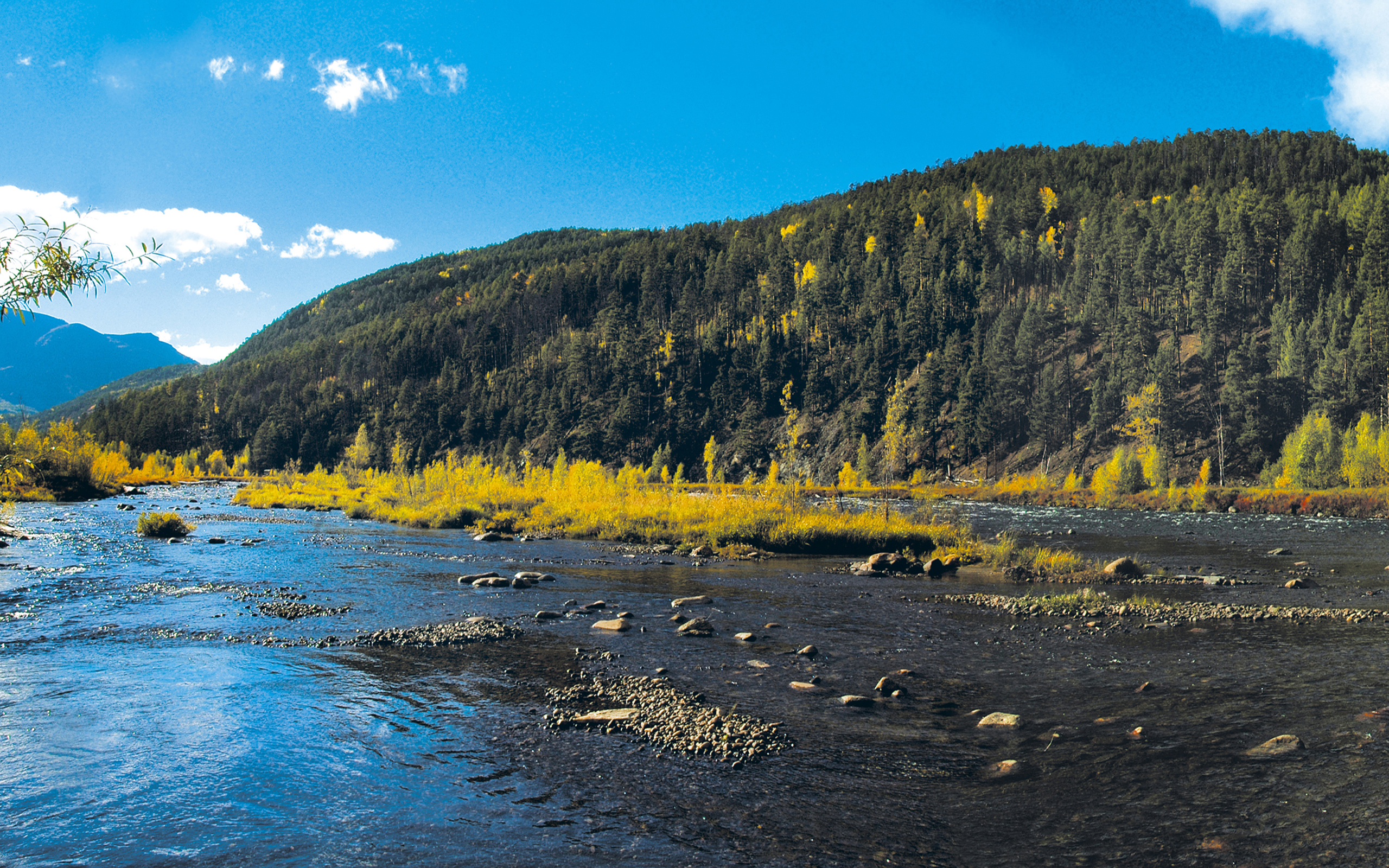Wallpaper Green and Brown Mountain Beside Body of Water During Daytime ...