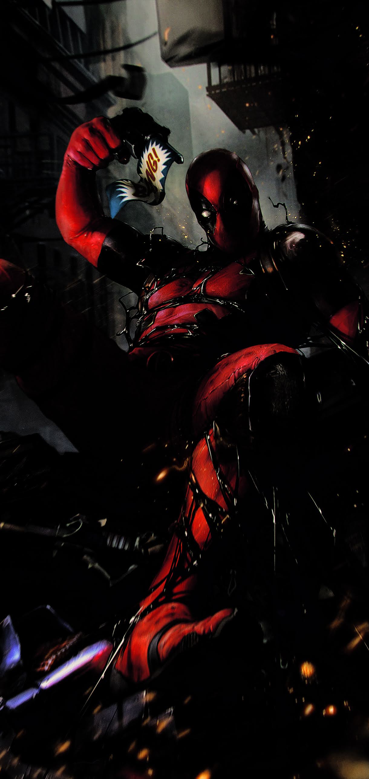 Backlighting Deadpool Wallpaper Deadpool, Art, Event, Darkness, Recreation, Background ...