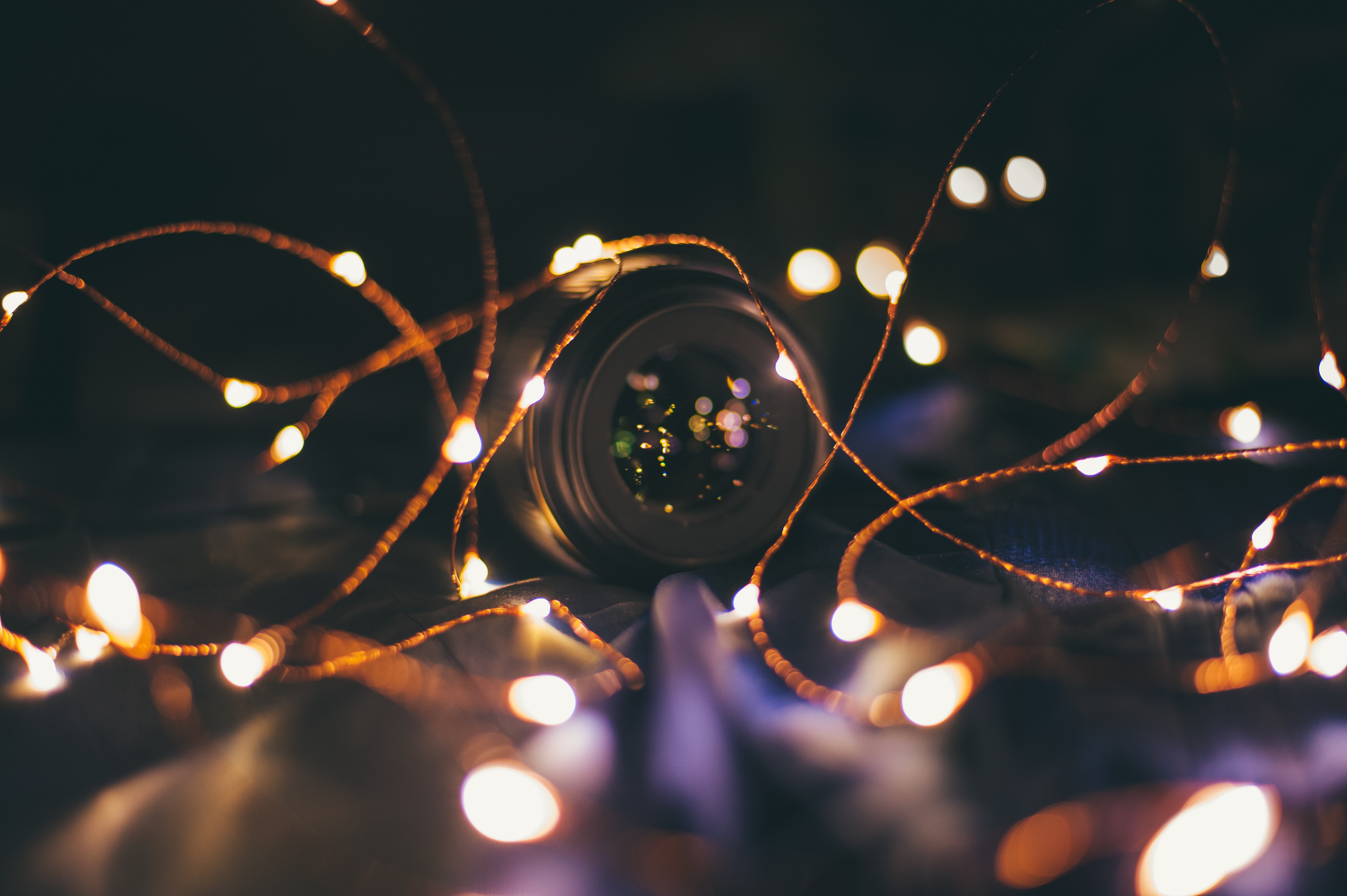 Wallpaper Bokeh Photography of String Lights, Background - Download