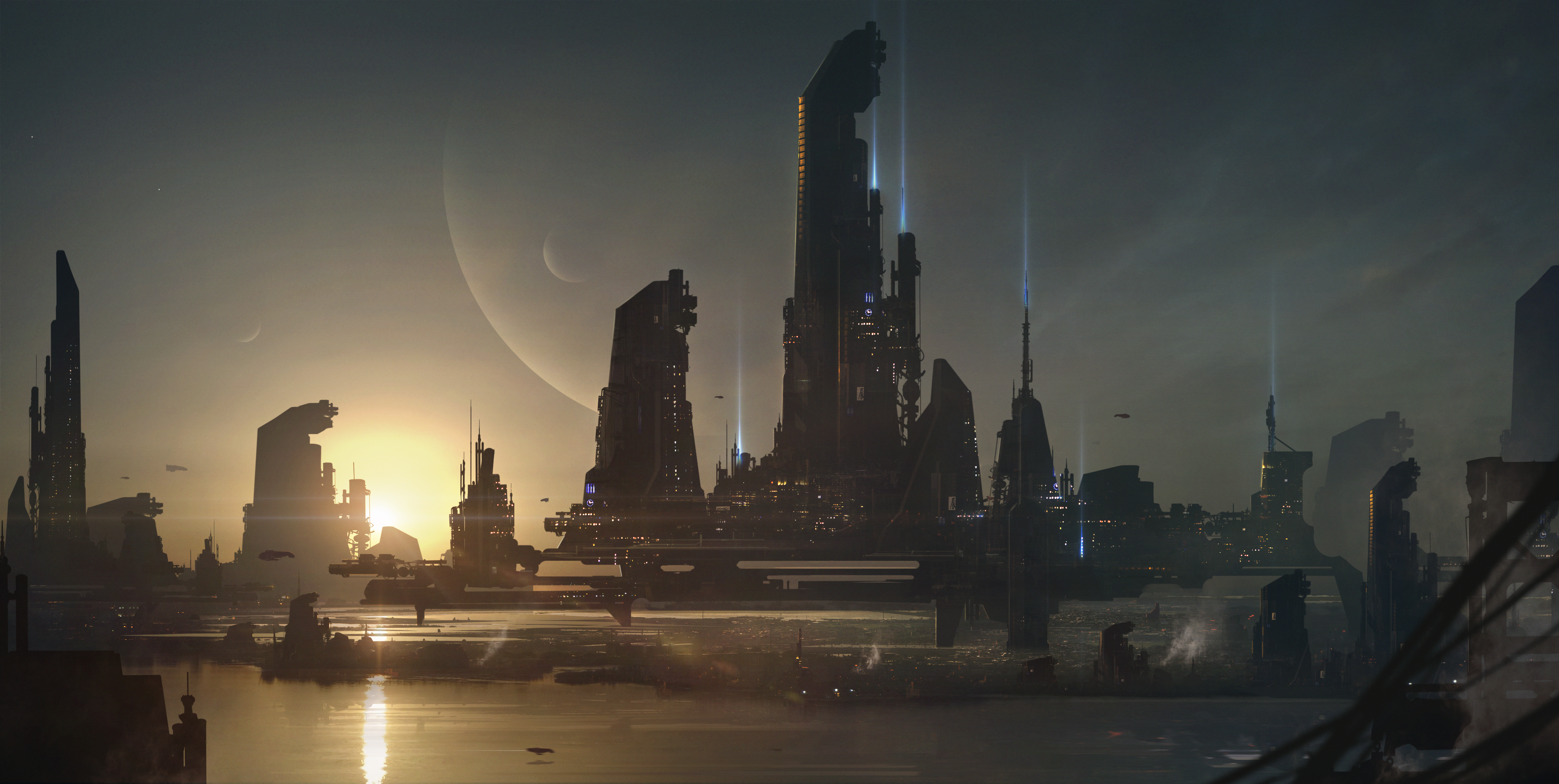 Sci Fi City Art
