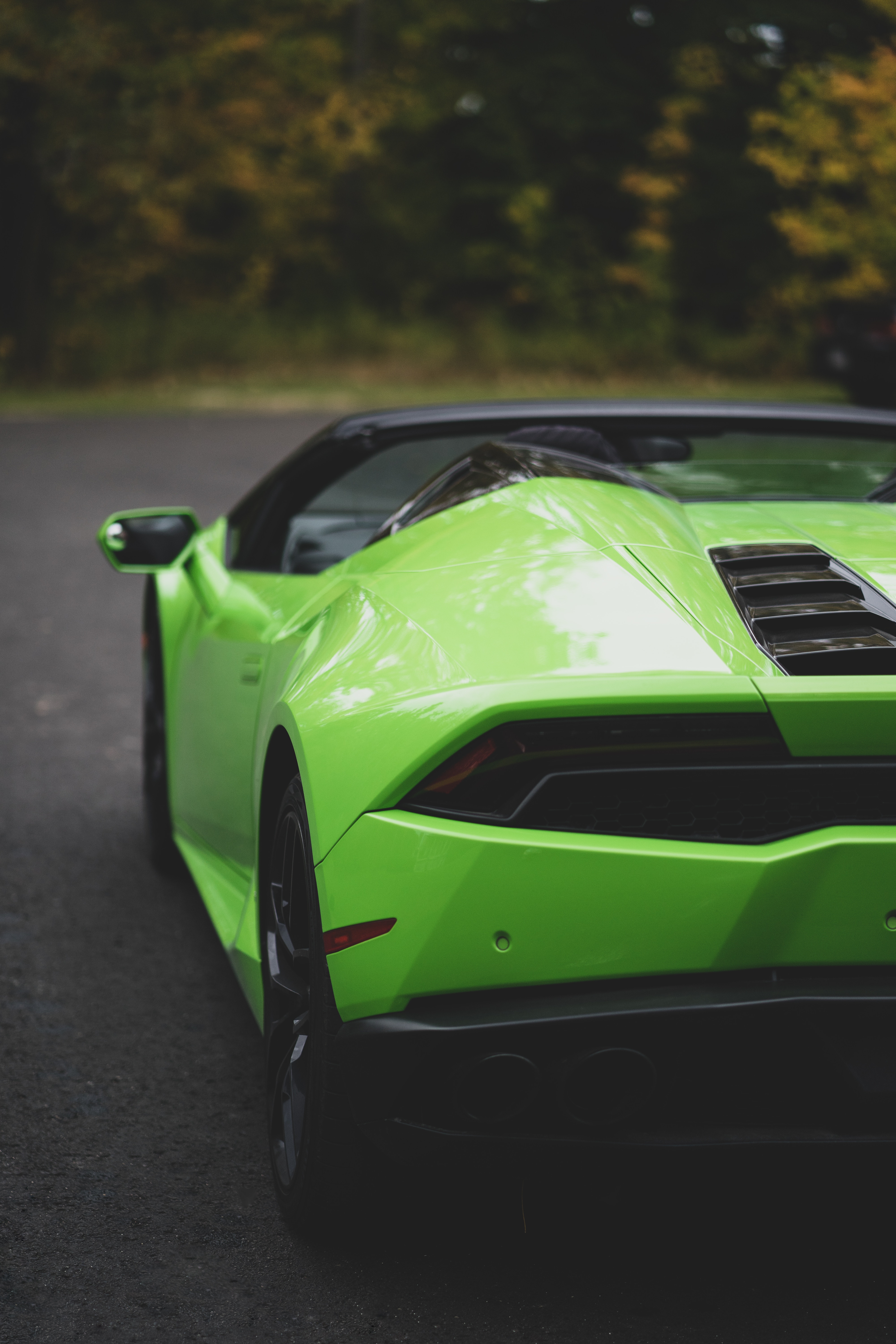 Wallpaper Green Lamborghini Aventador on Road During Daytime, Background -  Download Free Image