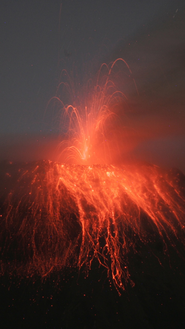 Fire on Ground During Night Time. Wallpaper in 720x1280 Resolution
