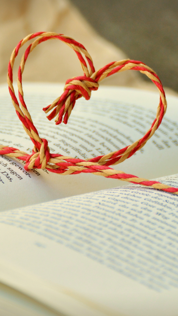 Book, Literature, Writing, Text, Heart. Wallpaper in 750x1334 Resolution