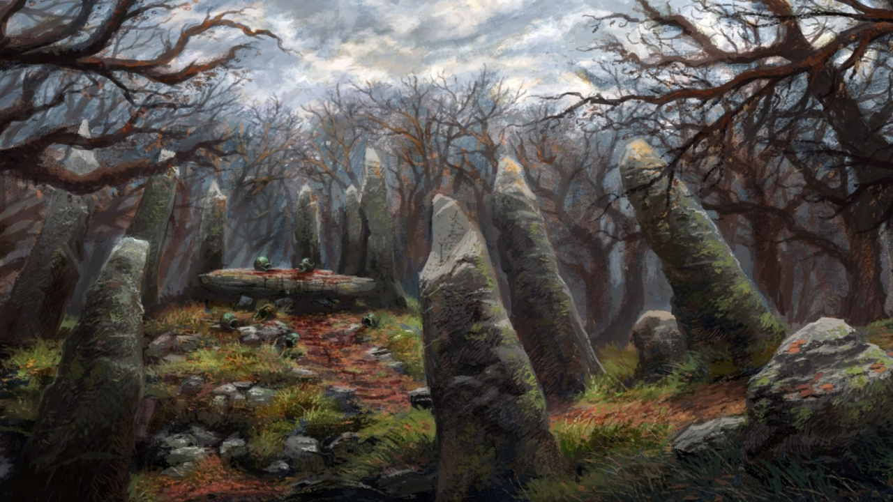 Brown Bare Trees on Green Grass Field During Daytime. Wallpaper in 1280x720 Resolution