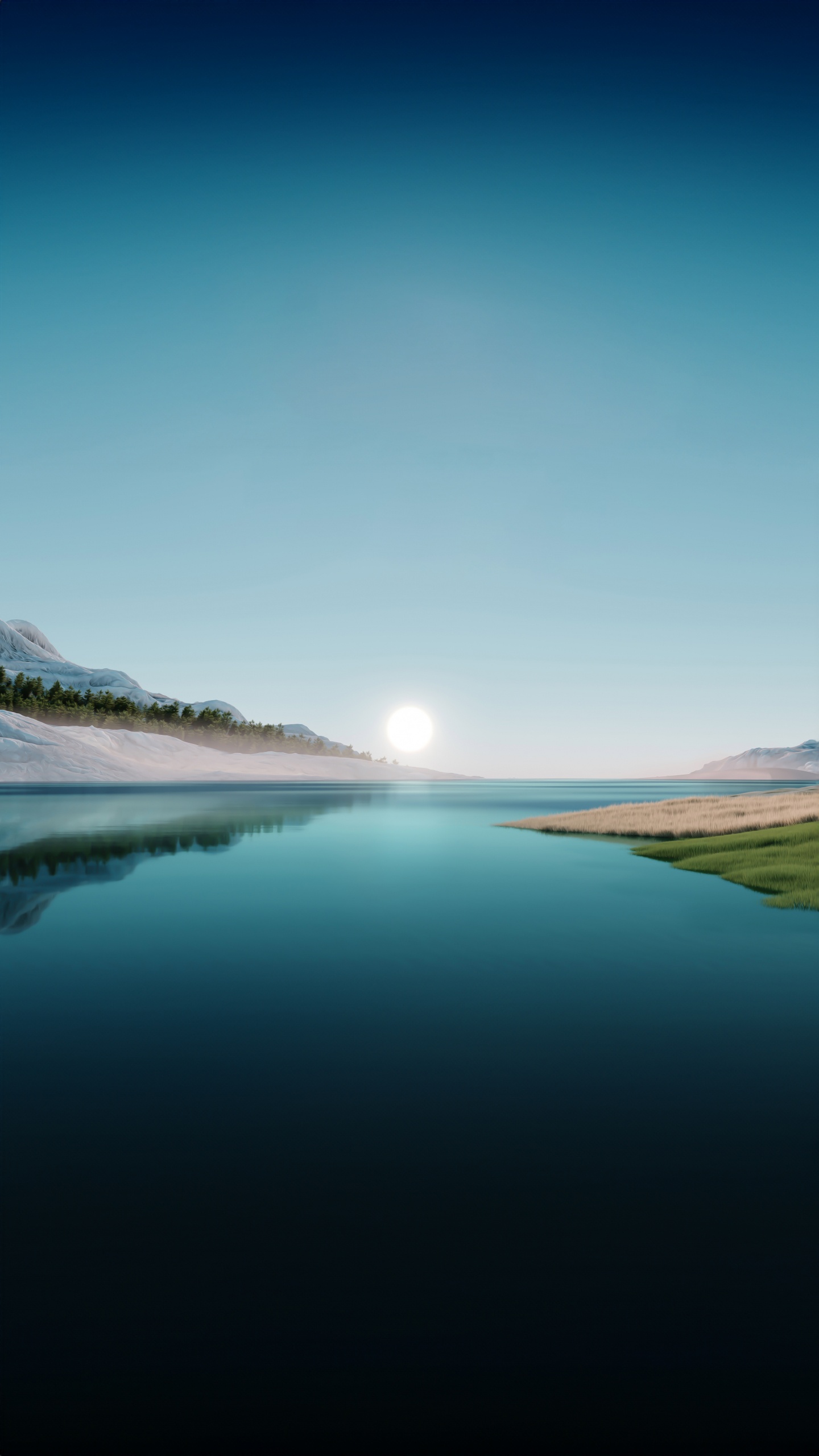 Wasser, Wasserressourcen, Naturlandschaft, See, Bank. Wallpaper in 1440x2560 Resolution