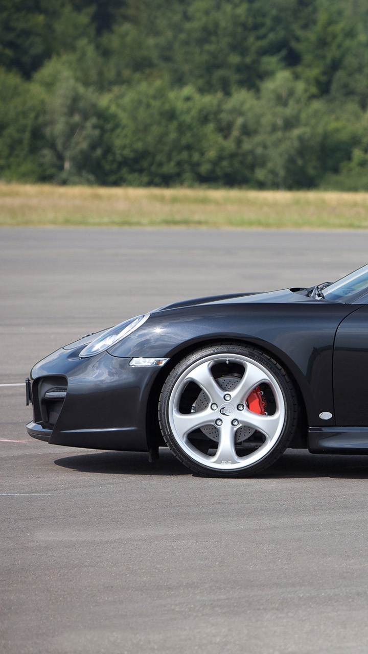 Porsche 911 Negro en la Carretera Durante el Día. Wallpaper in 720x1280 Resolution