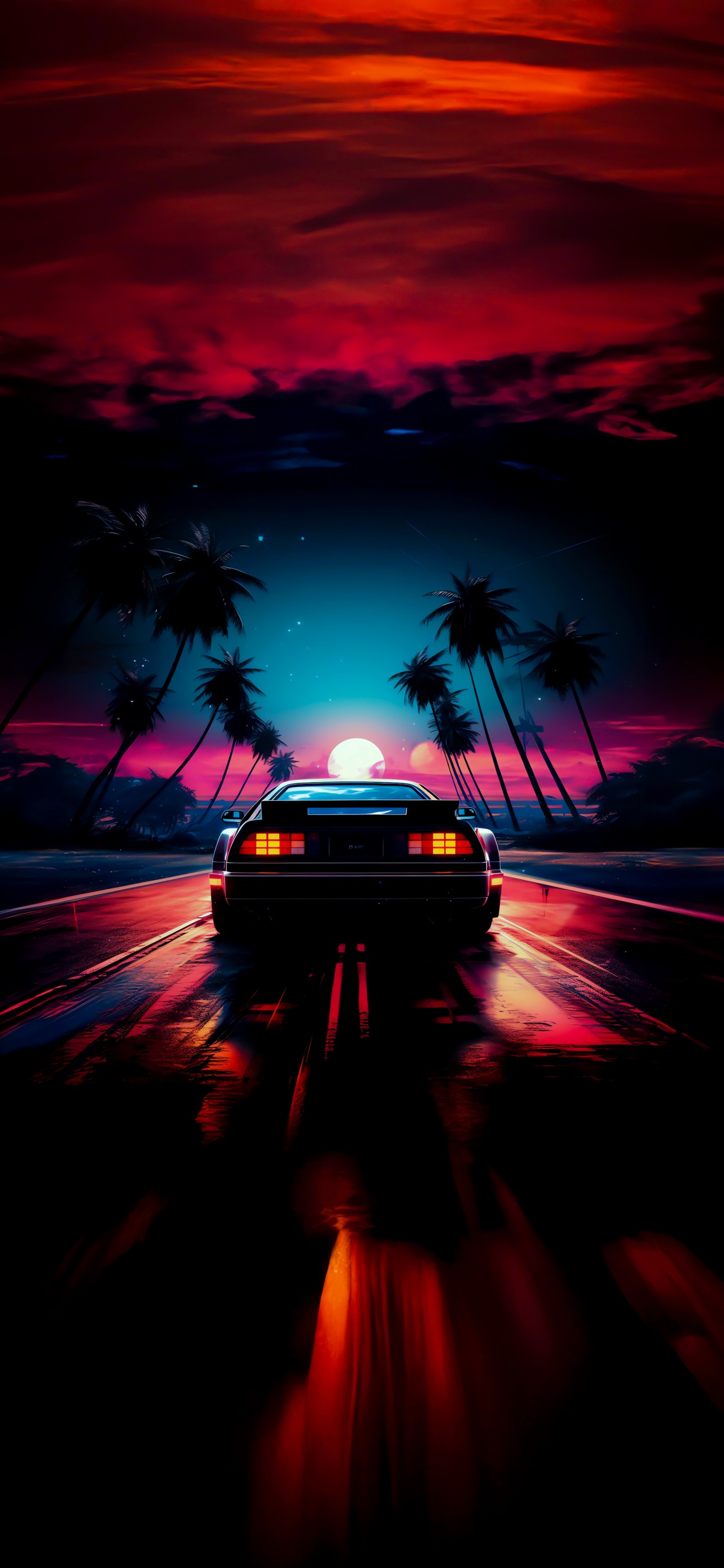 Coche, Iluminación Automotriz, Atardecer, Afterglow. Wallpaper in 1125x2436 Resolution