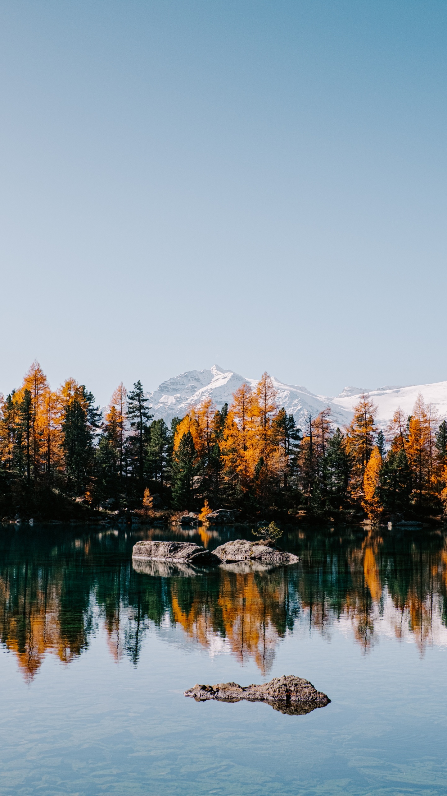 See, Reflexion, Naturlandschaft, Natur, Wasser. Wallpaper in 1440x2560 Resolution