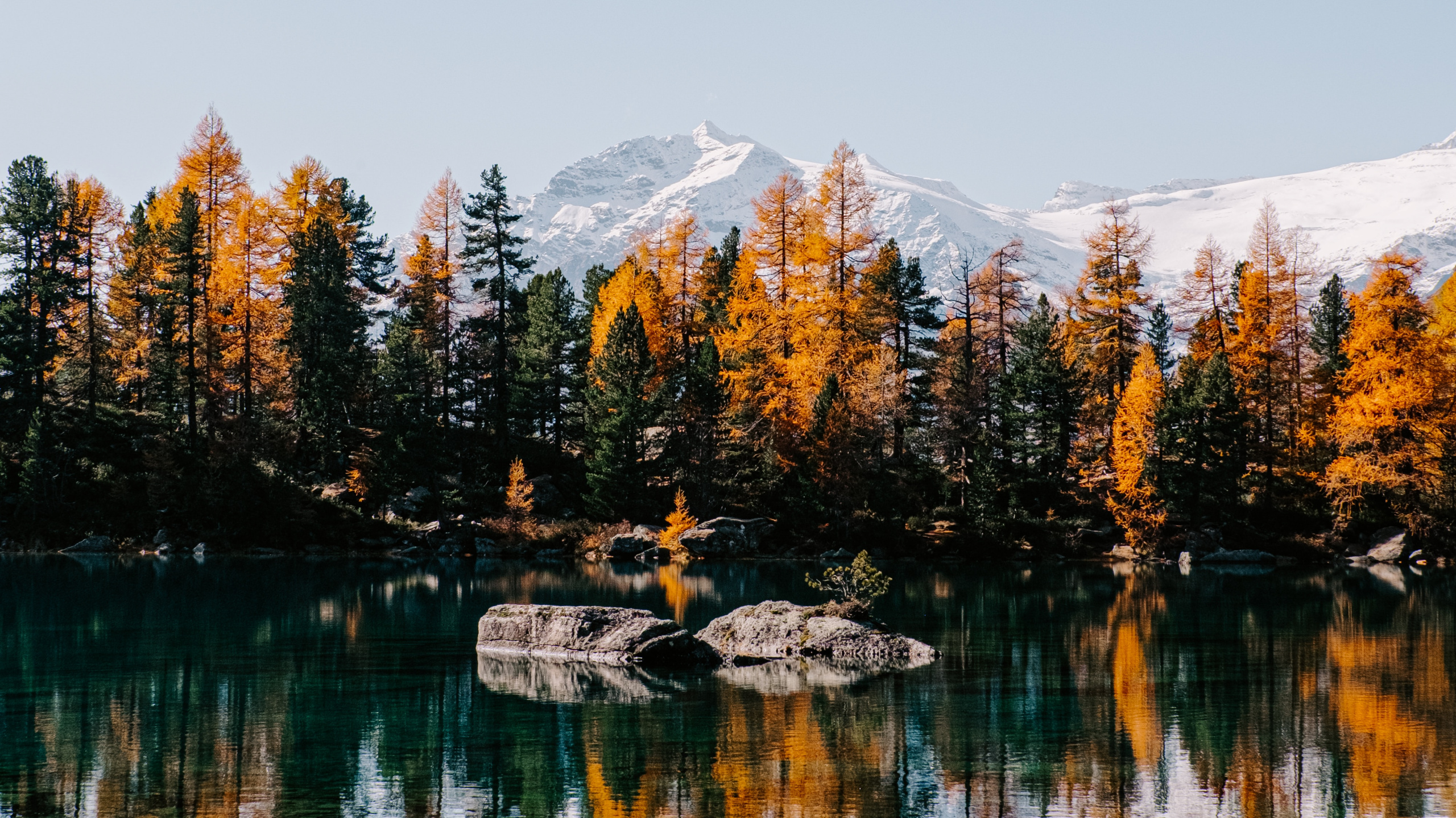 See, Reflexion, Naturlandschaft, Natur, Wasser. Wallpaper in 2560x1440 Resolution