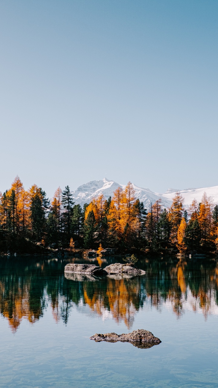 See, Reflexion, Naturlandschaft, Natur, Wasser. Wallpaper in 720x1280 Resolution