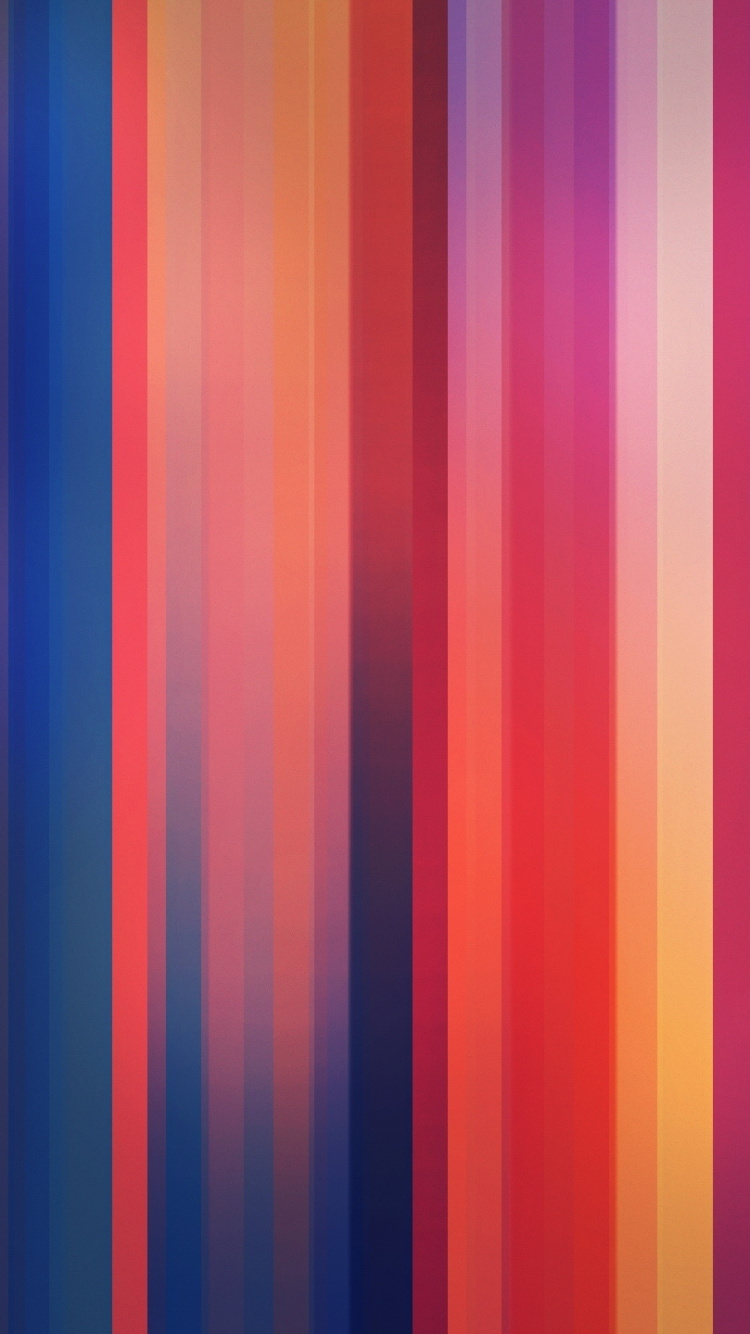 Illustration à Rayures Violettes Vertes et Jaunes. Wallpaper in 750x1334 Resolution