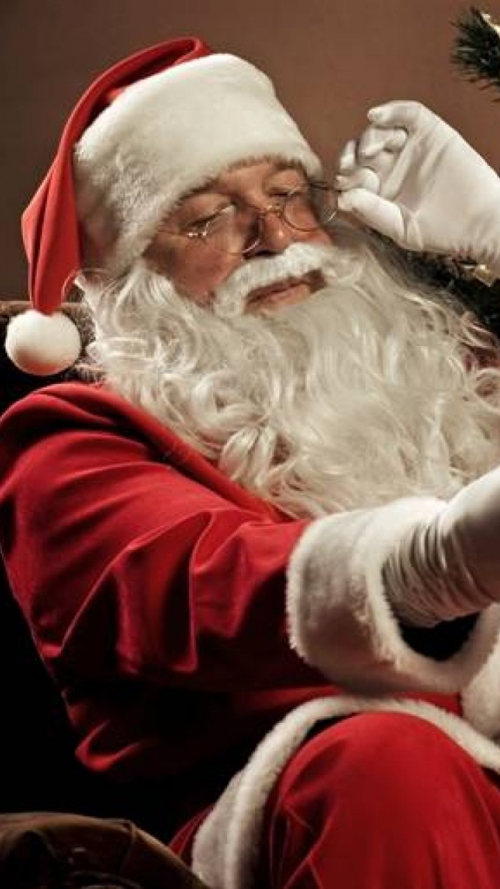 Weihnachtsmann, Weihnachten, Gesichtsbehaarung, Weihnachtsdekoration, Ded Moroz. Wallpaper in 720x1280 Resolution