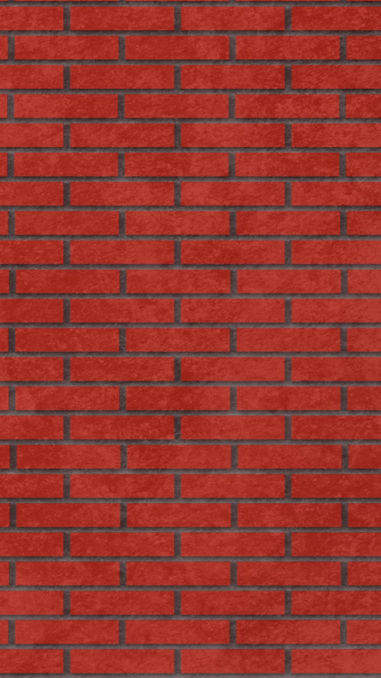 Red Brick Wall During Daytime. Wallpaper in 750x1334 Resolution