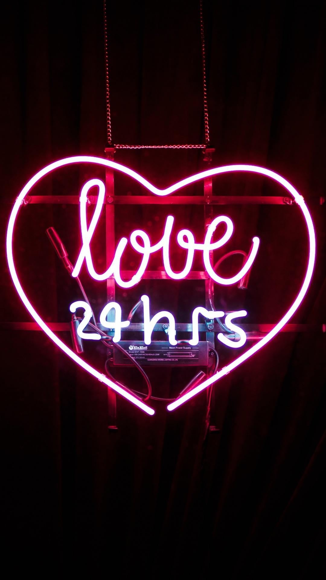 Neon Sign, Neon, Red, Light, Text. Wallpaper in 1080x1920 Resolution