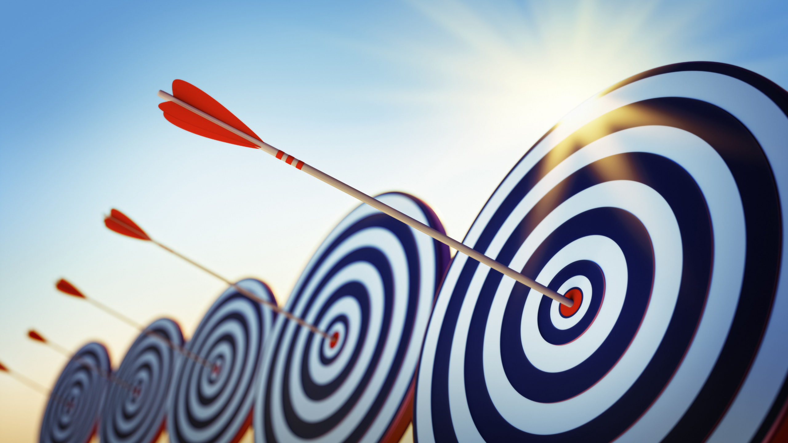 Weißes Und Rotes Rundes Licht. Wallpaper in 2560x1440 Resolution