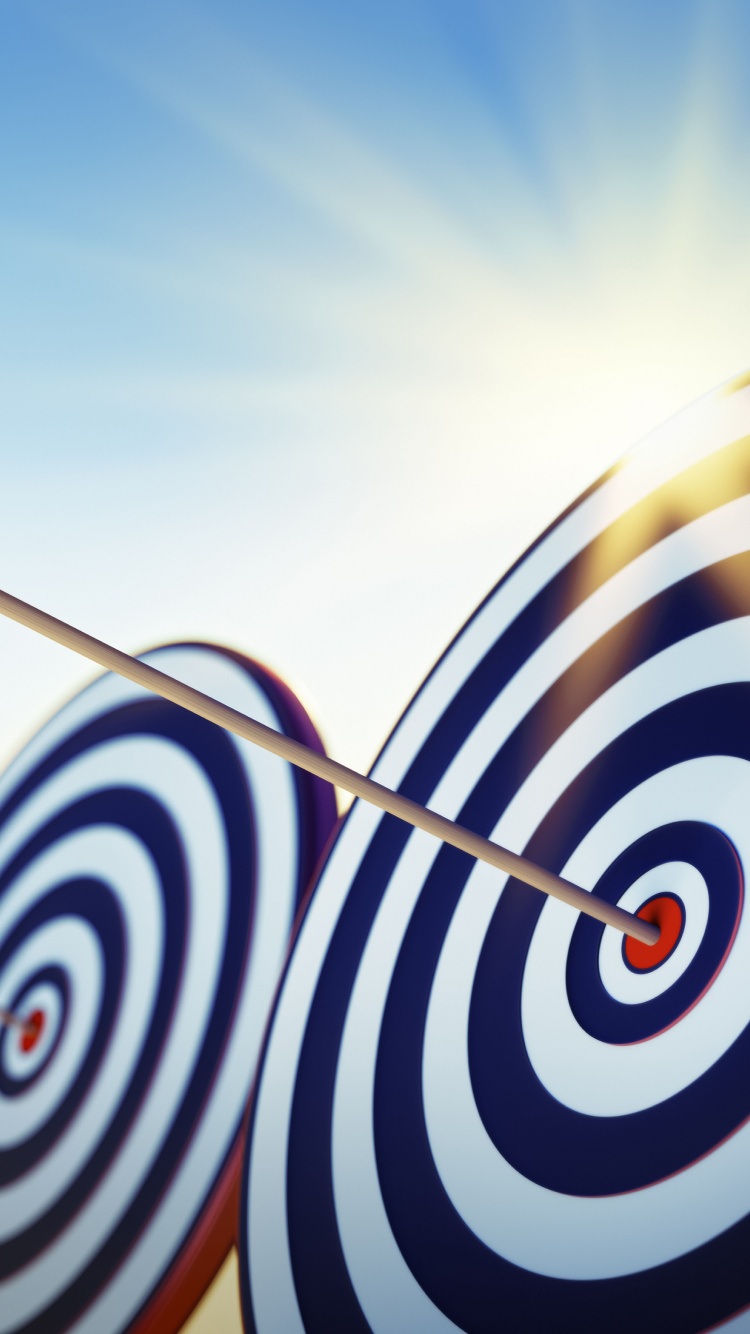 Lumière Ronde Blanche et Rouge. Wallpaper in 750x1334 Resolution