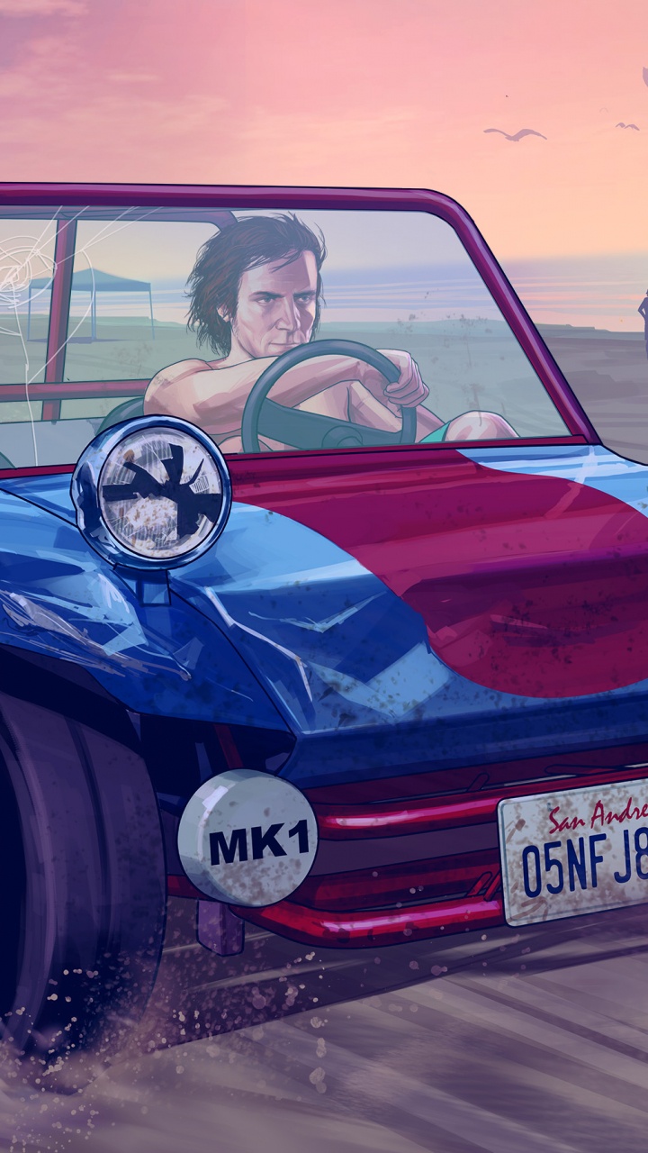 Grand Theft Auto v, Grand Theft Auto Online, Rockstar Games, Car, Vintage Car. Wallpaper in 720x1280 Resolution