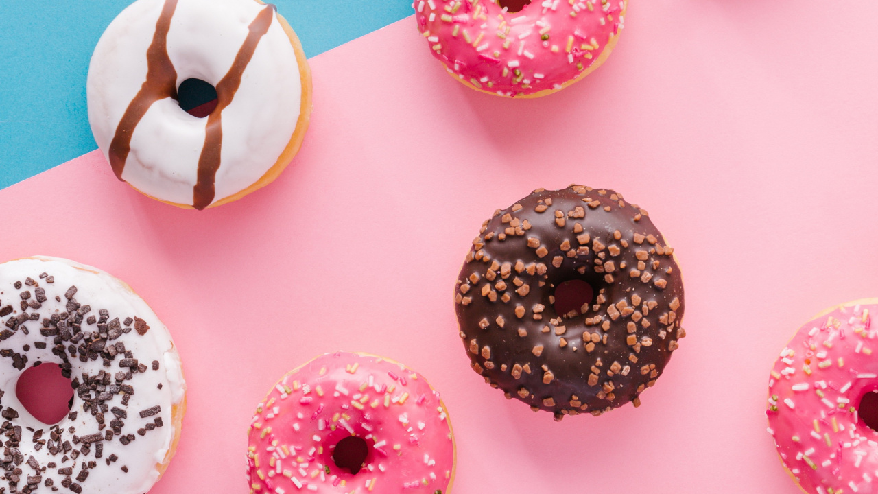 Donut, Textil, Purpur, Spielzeug, Pink. Wallpaper in 1280x720 Resolution