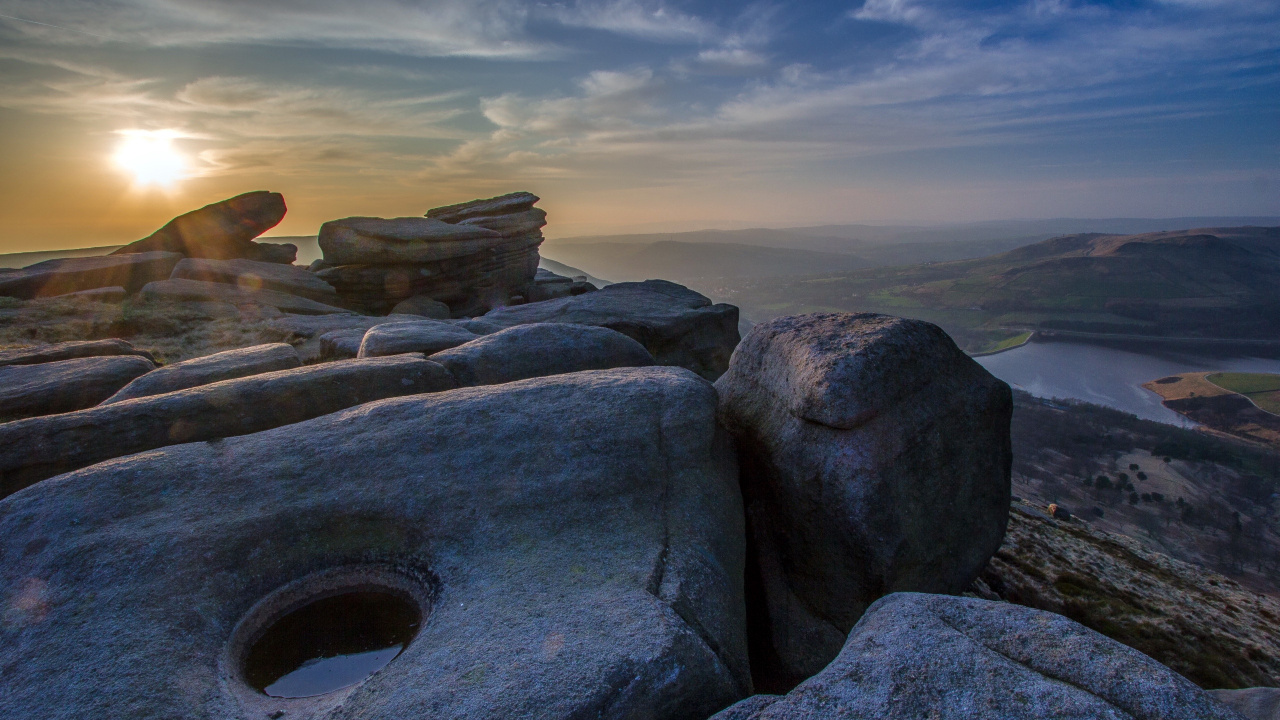 Nature, Rock, Formation, Matin, Horizon. Wallpaper in 1280x720 Resolution