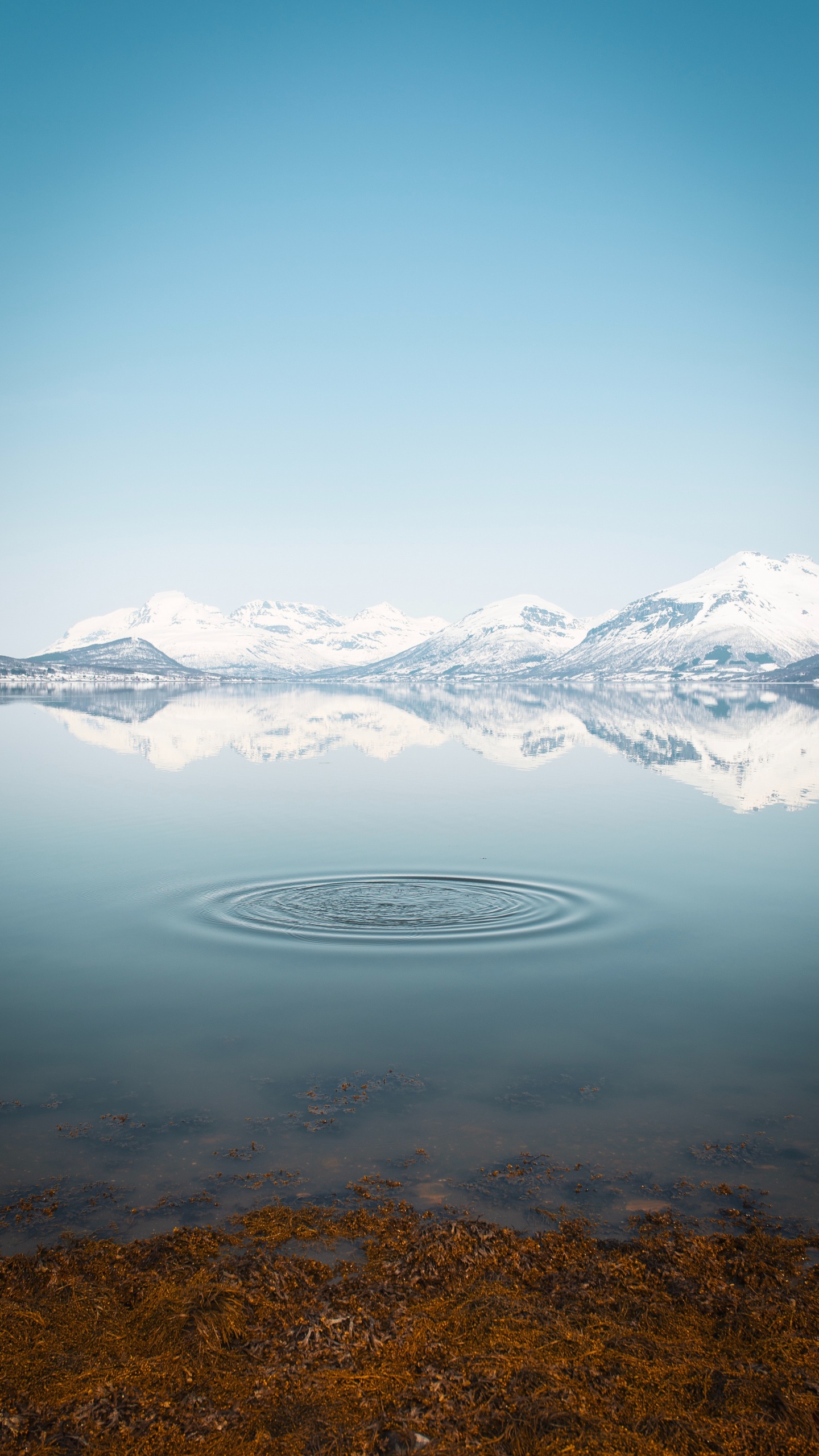 Mountainous Landforms, Mountain, Mountain Range, Highland, Lake. Wallpaper in 1440x2560 Resolution