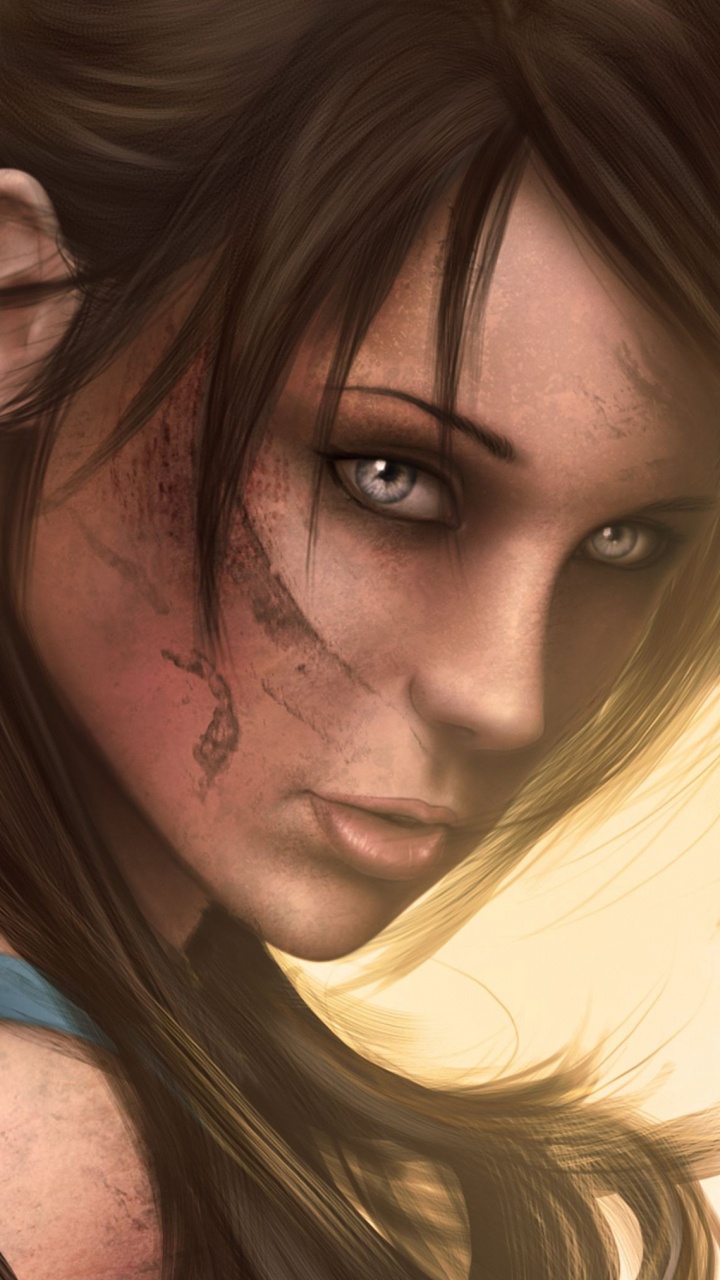 Mujer en Azul Camiseta Sin Mangas. Wallpaper in 720x1280 Resolution