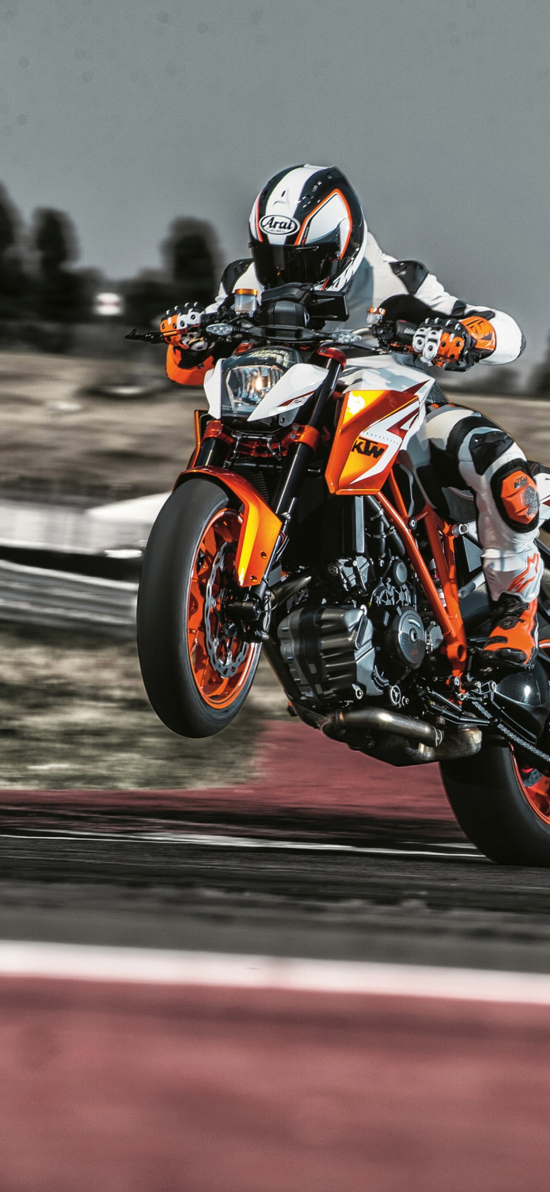 Ktm, KTM 1290 Super Duke GT, Motorrad, Auspufftopf, Ktm Herzog. Wallpaper in 1125x2436 Resolution