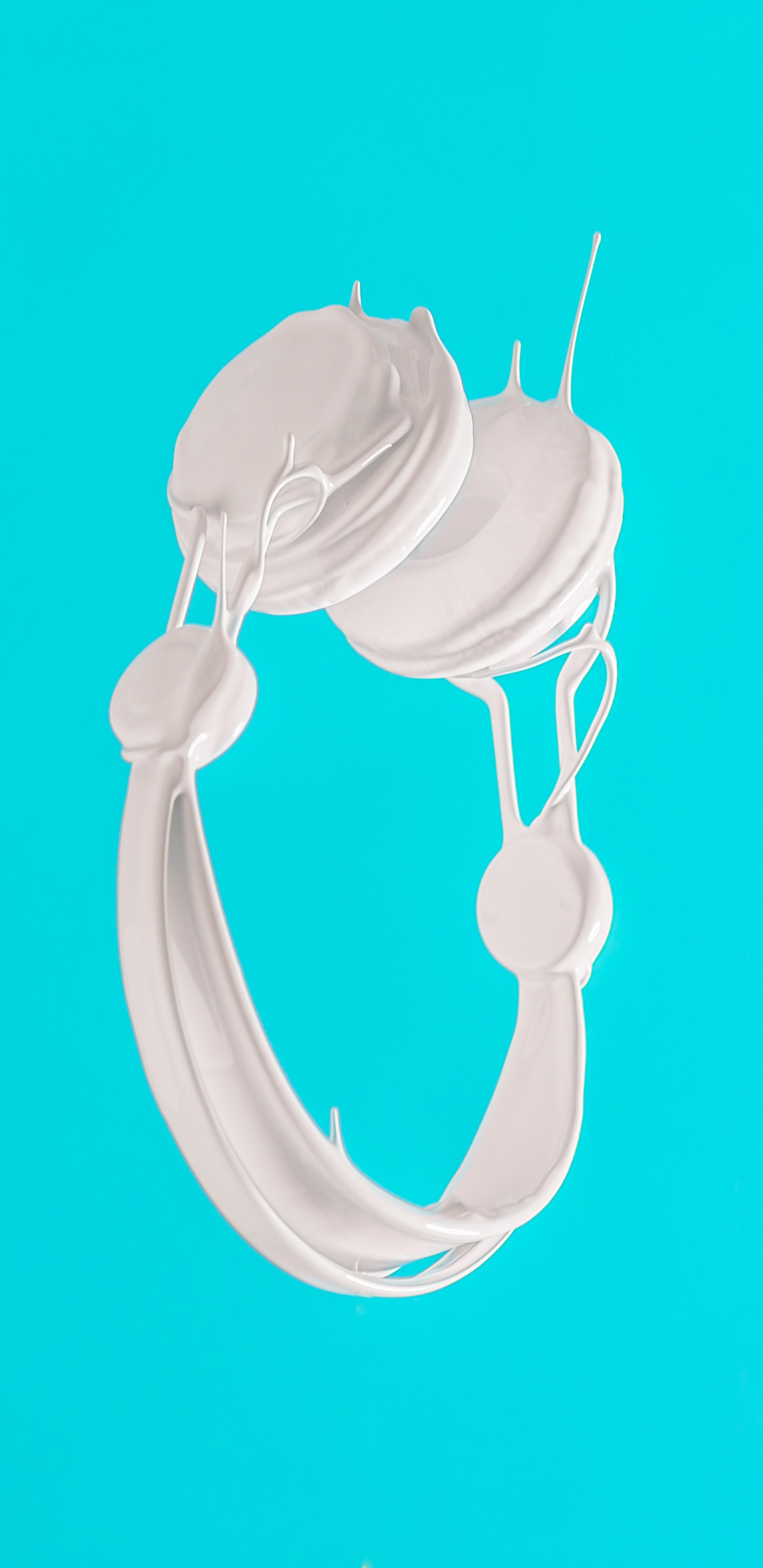 Headphones, Beats Electronics, Aqua, Blue, Turquoise. Wallpaper in 1440x2960 Resolution