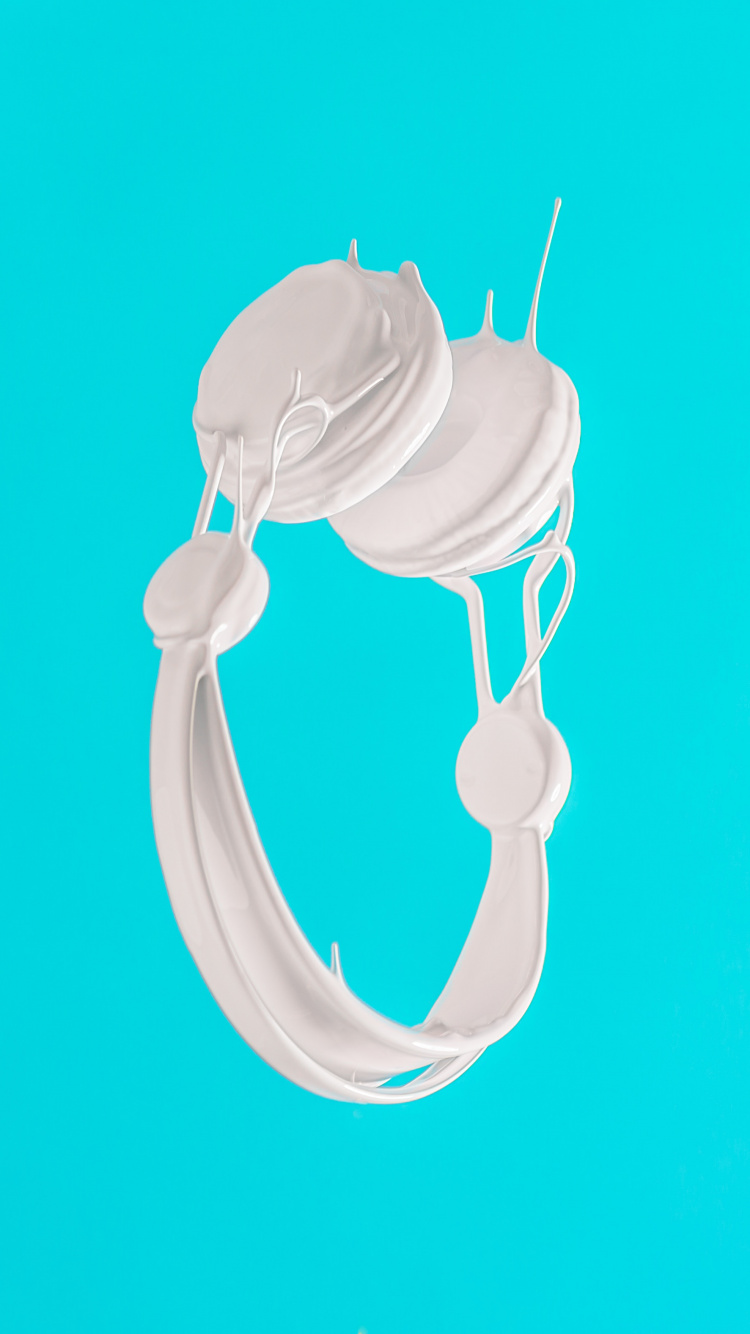 Auriculares, Beats Electronics, Aqua, Azul, Turquesa. Wallpaper in 750x1334 Resolution