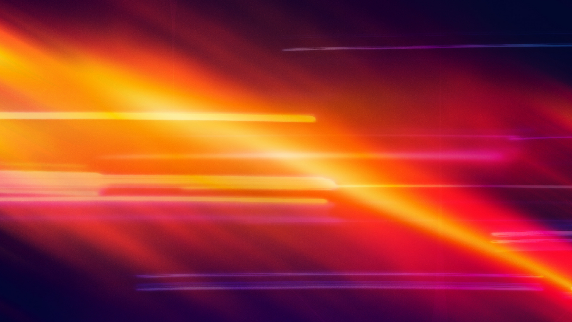 Orange and Blue Light Streaks. Wallpaper in 1920x1080 Resolution
