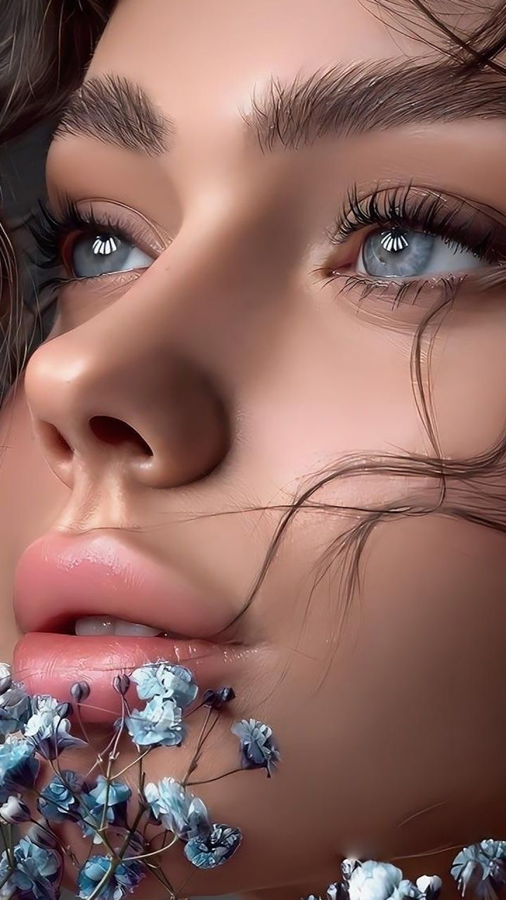 Schönheit, Nase, Wange, Haut, Lippe. Wallpaper in 720x1280 Resolution