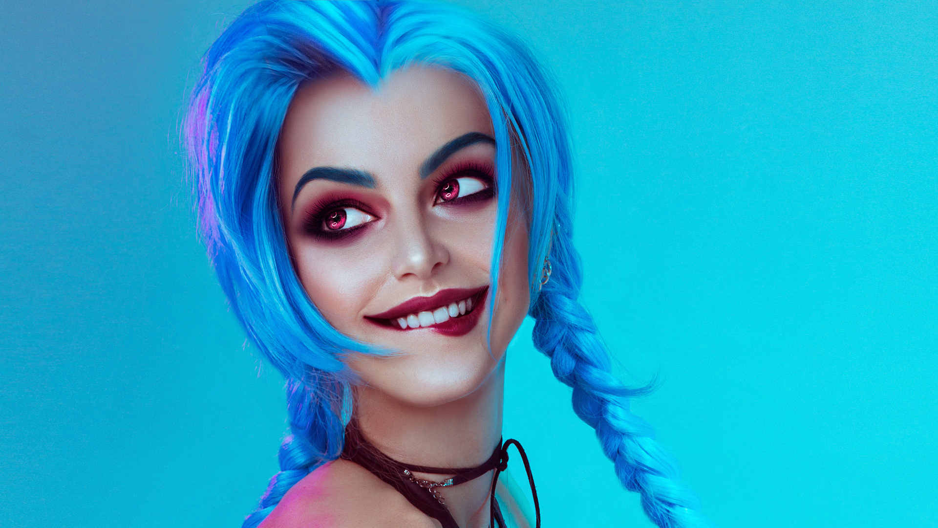Cosplay, Hair, Face, Blue, Eyebrow. Wallpaper in 1920x1080 Resolution