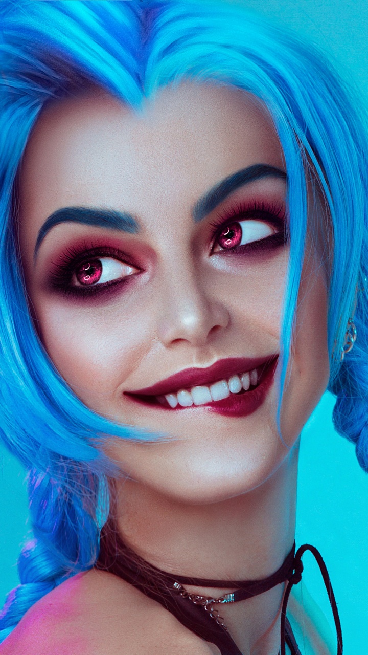 Cosplay, Cheveu, Face, Blue, Sourcil. Wallpaper in 720x1280 Resolution