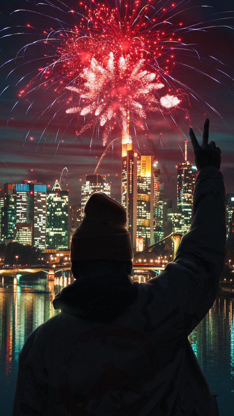 Commerzbank Tower, Kat Caroline, Skyscraper, Cityscape, Building. Wallpaper in 750x1334 Resolution