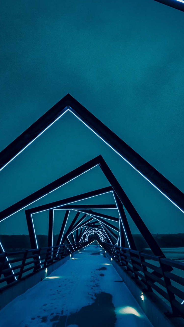 Azure, 三角形, 矩形, 金字塔, 水上 壁纸 750x1334 允许