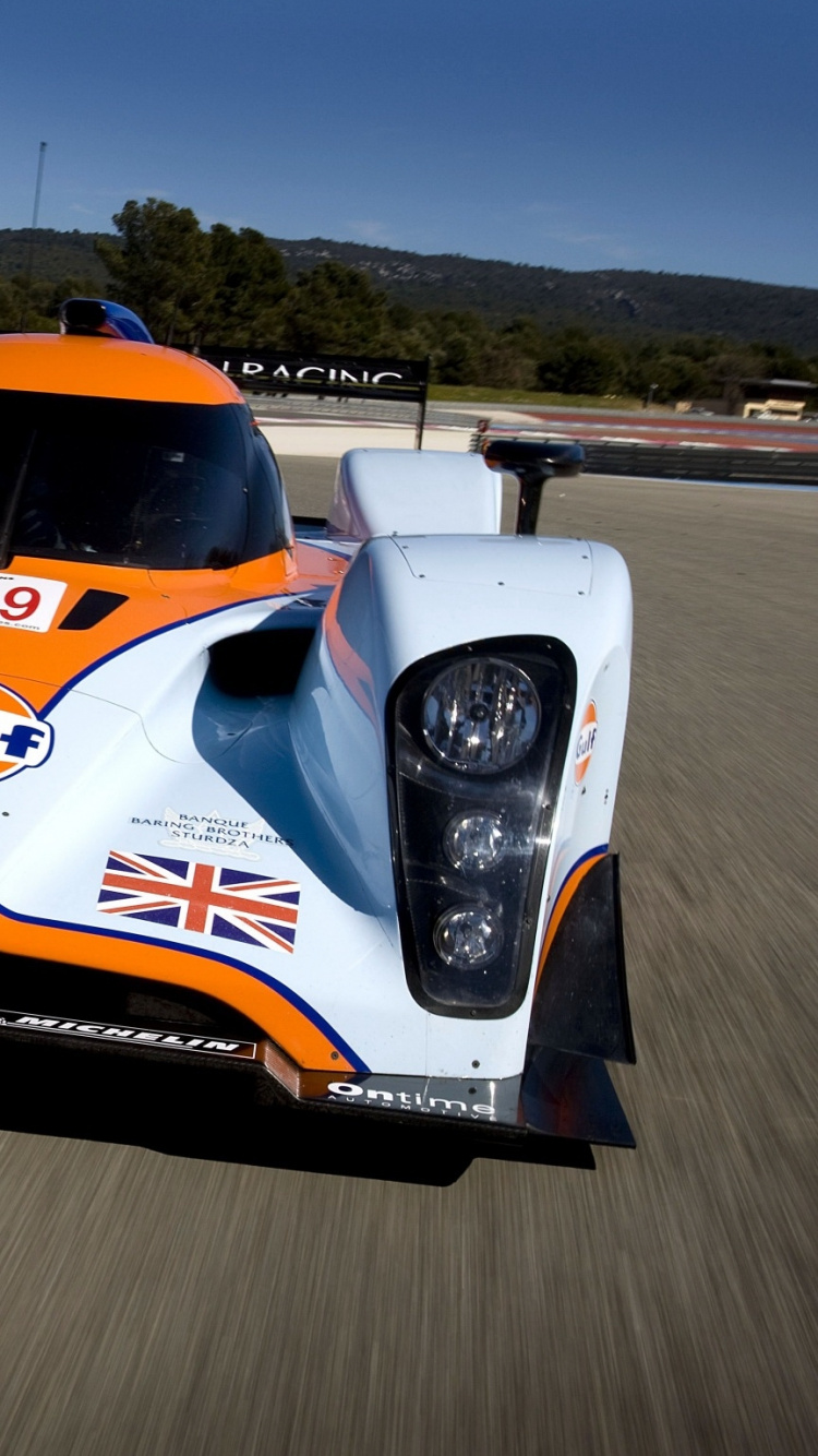 Weiß Und Blau f 1 Auto 1. Wallpaper in 750x1334 Resolution