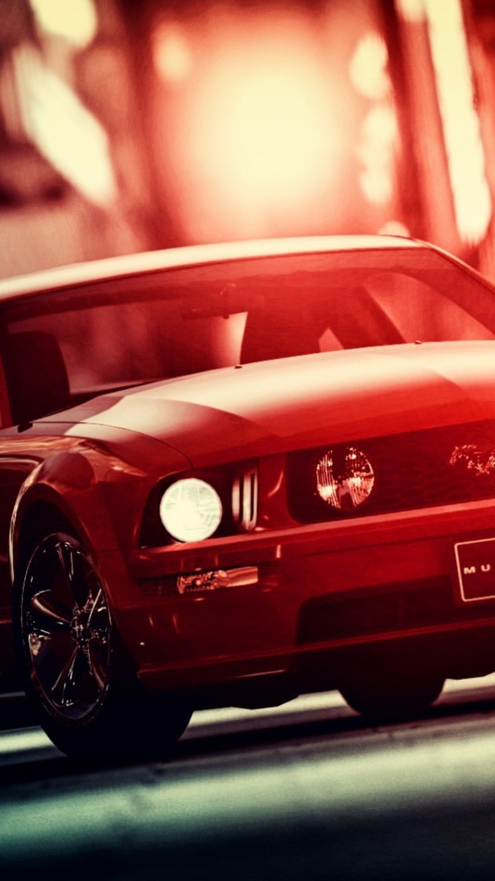 Red Porsche 911 Parked on Street During Night Time. Wallpaper in 720x1280 Resolution