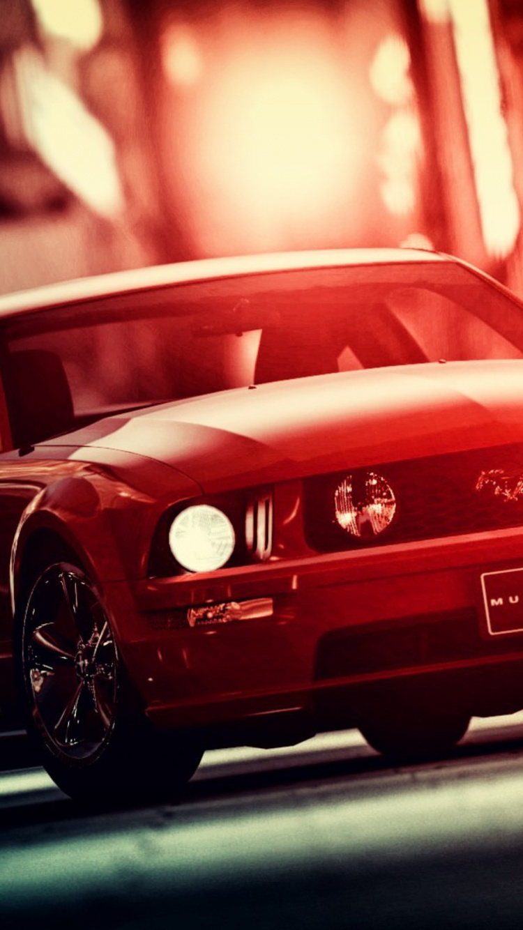 Red Porsche 911 Parked on Street During Night Time. Wallpaper in 750x1334 Resolution