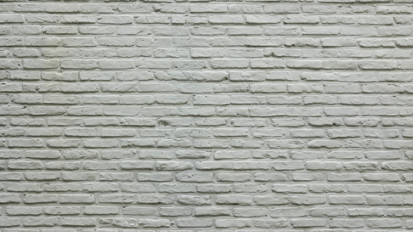 Pared de Ladrillo Blanco y Negro. Wallpaper in 1366x768 Resolution