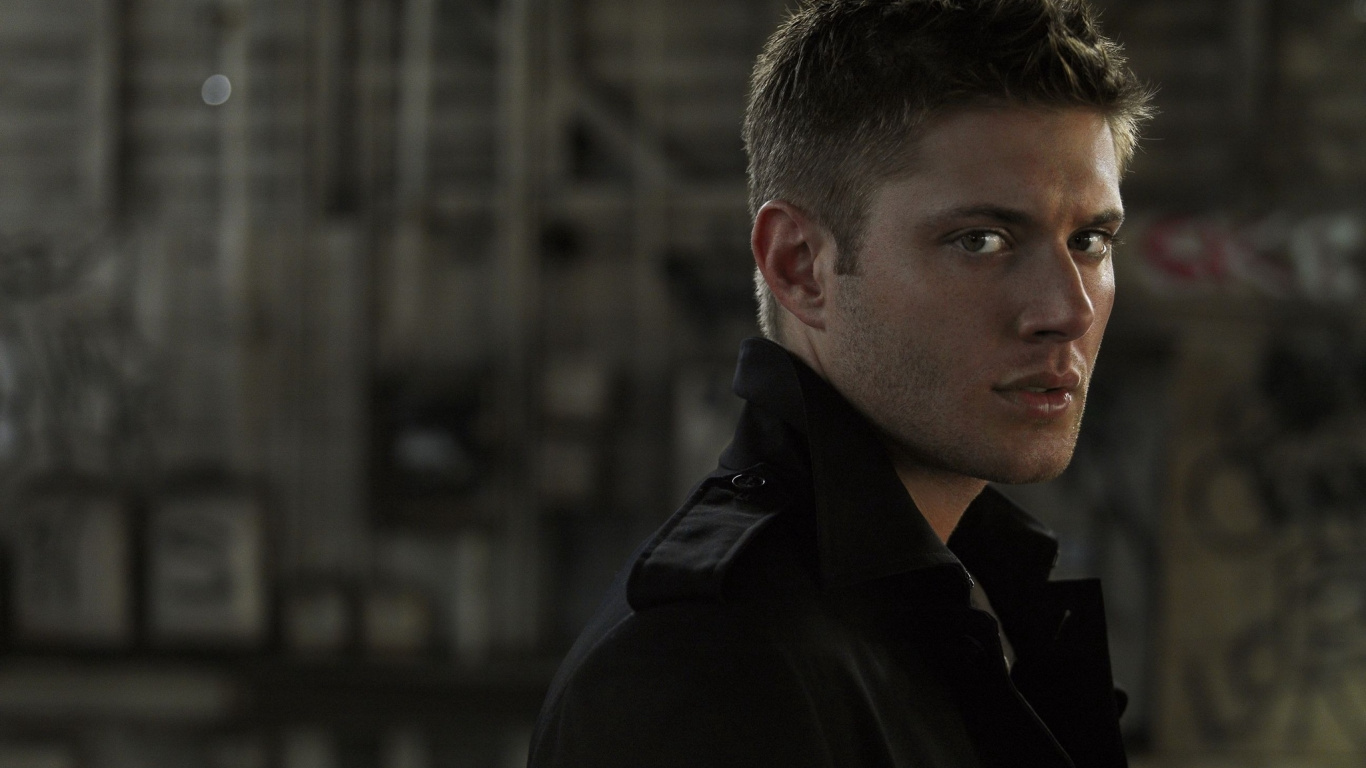 Jensen Ackles, Supernatural, Dean Winchester, Sam Winchester, Human. Wallpaper in 1366x768 Resolution