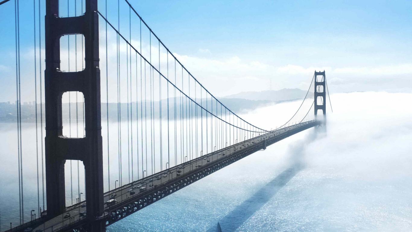 Golden Gate Bridge San Francisco California. Wallpaper in 1366x768 Resolution