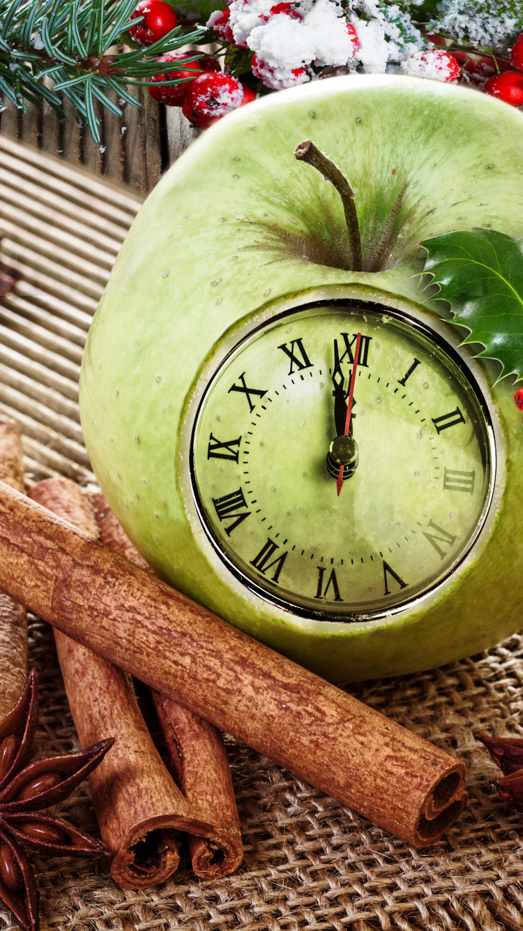 El Día De Navidad, Nochevieja, la Víspera de Año Nuevo, Adorno de Navidad, Canela. Wallpaper in 750x1334 Resolution